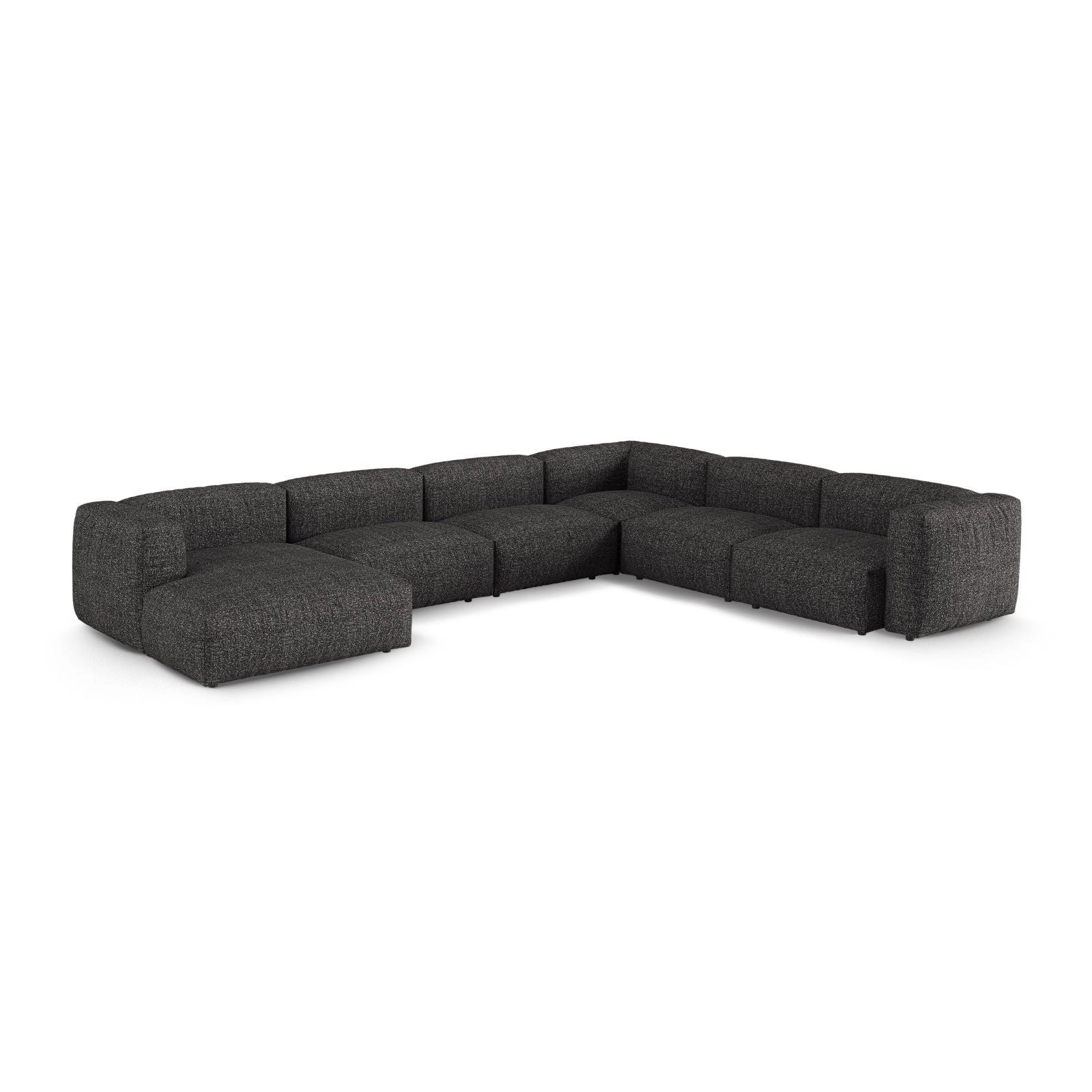 Martina modulares Panoramasofa, Rechte Seite, Sitztiefe 90 cm, aus Samt, Cord, Boucle oder Strukturstoff, 420x330 cm - Image 123