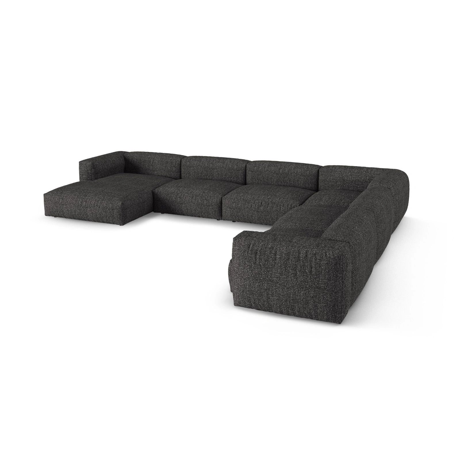 Martina modulares Panoramasofa, Rechte Seite, Sitztiefe 90 cm, aus Samt, Cord, Boucle oder Strukturstoff, 420x330 cm - Image 124