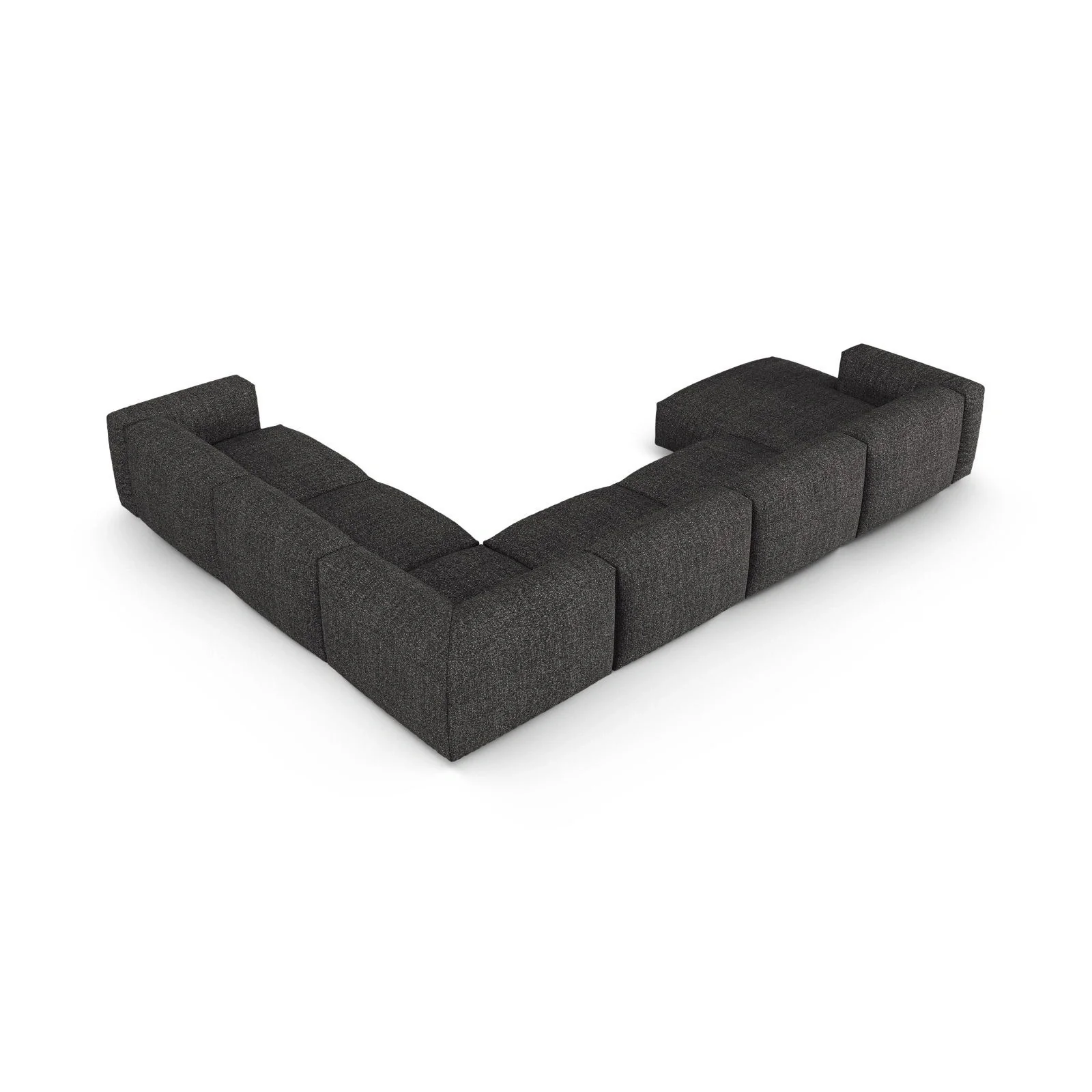 Martina modulares Panoramasofa, Rechte Seite, Sitztiefe 90 cm, aus Samt, Cord, Boucle oder Strukturstoff, 420x330 cm - Image 125