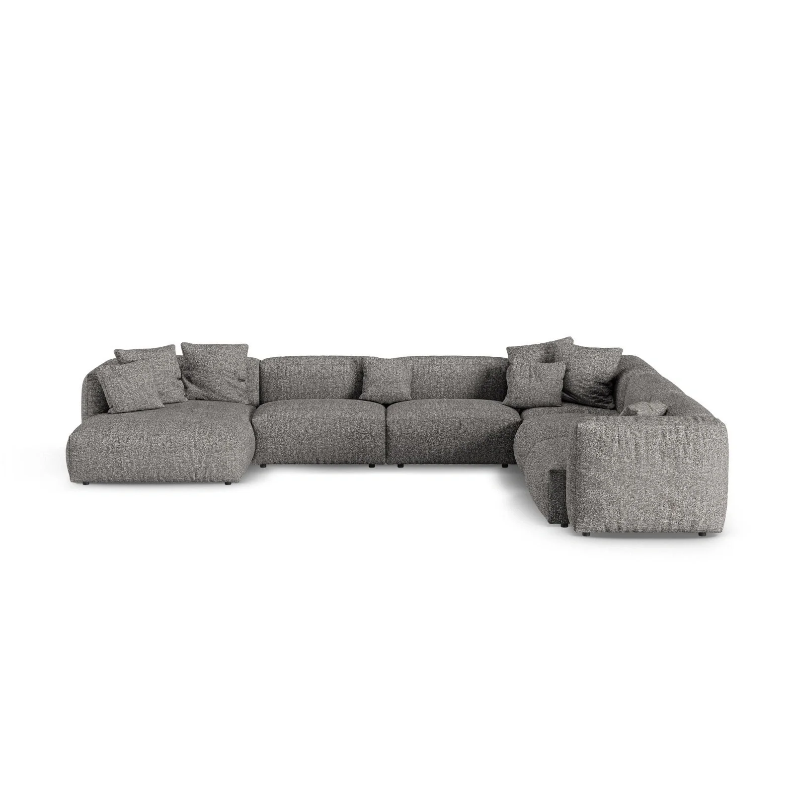 Martina modulares Panoramasofa, Rechte Seite, Sitztiefe 90 cm, aus Samt, Cord, Boucle oder Strukturstoff, 420x330 cm - Image 127