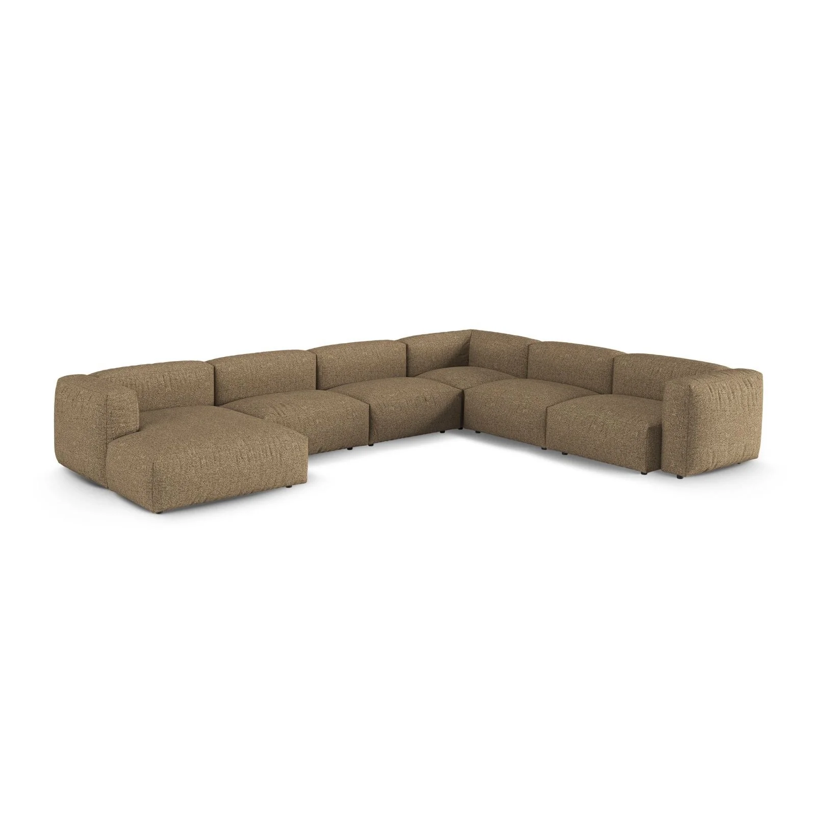 Martina modulares Panoramasofa, Rechte Seite, Sitztiefe 90 cm, aus Samt, Cord, Boucle oder Strukturstoff, 420x330 cm - Image 147