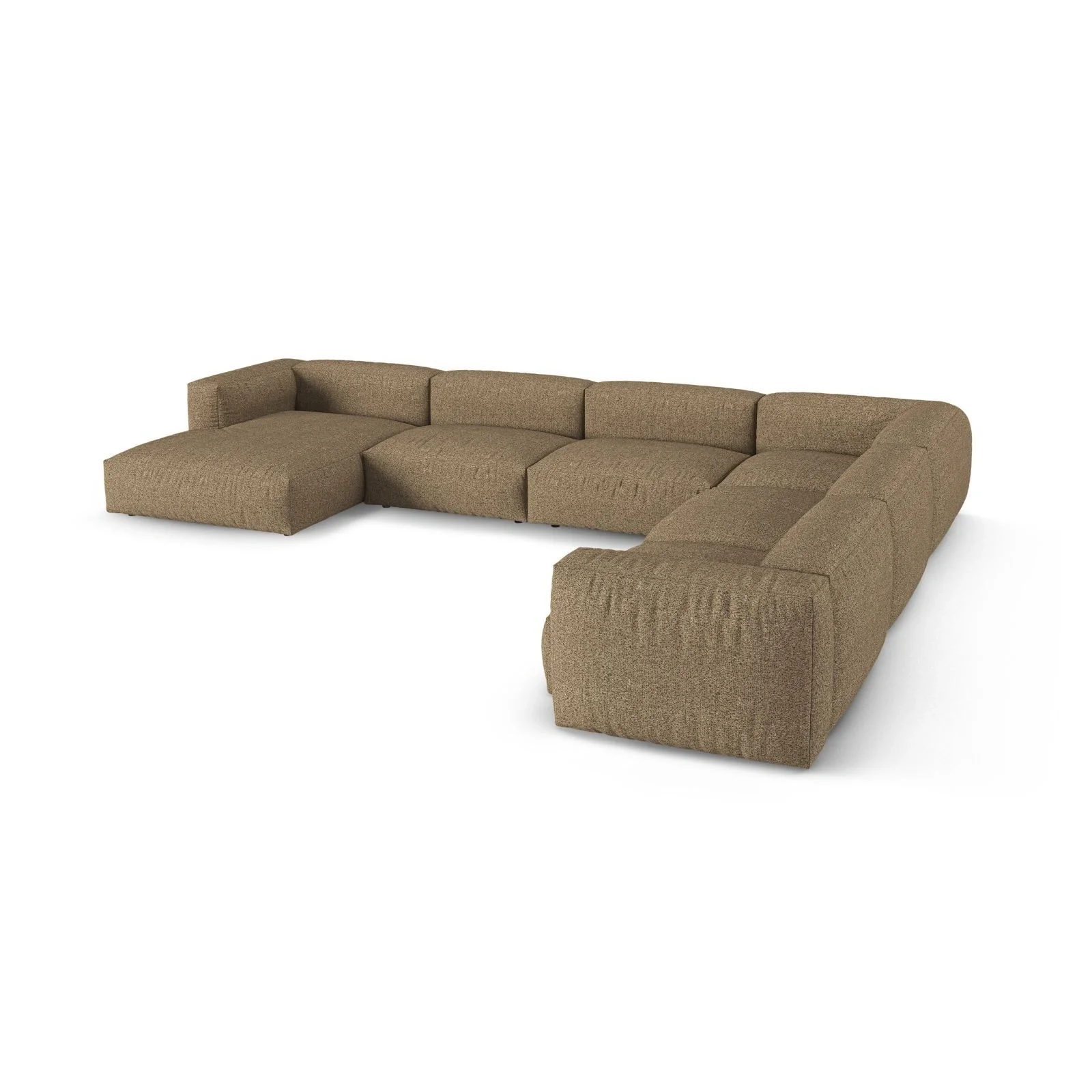Martina modulares Panoramasofa, Rechte Seite, Sitztiefe 90 cm, aus Samt, Cord, Boucle oder Strukturstoff, 420x330 cm - Image 148