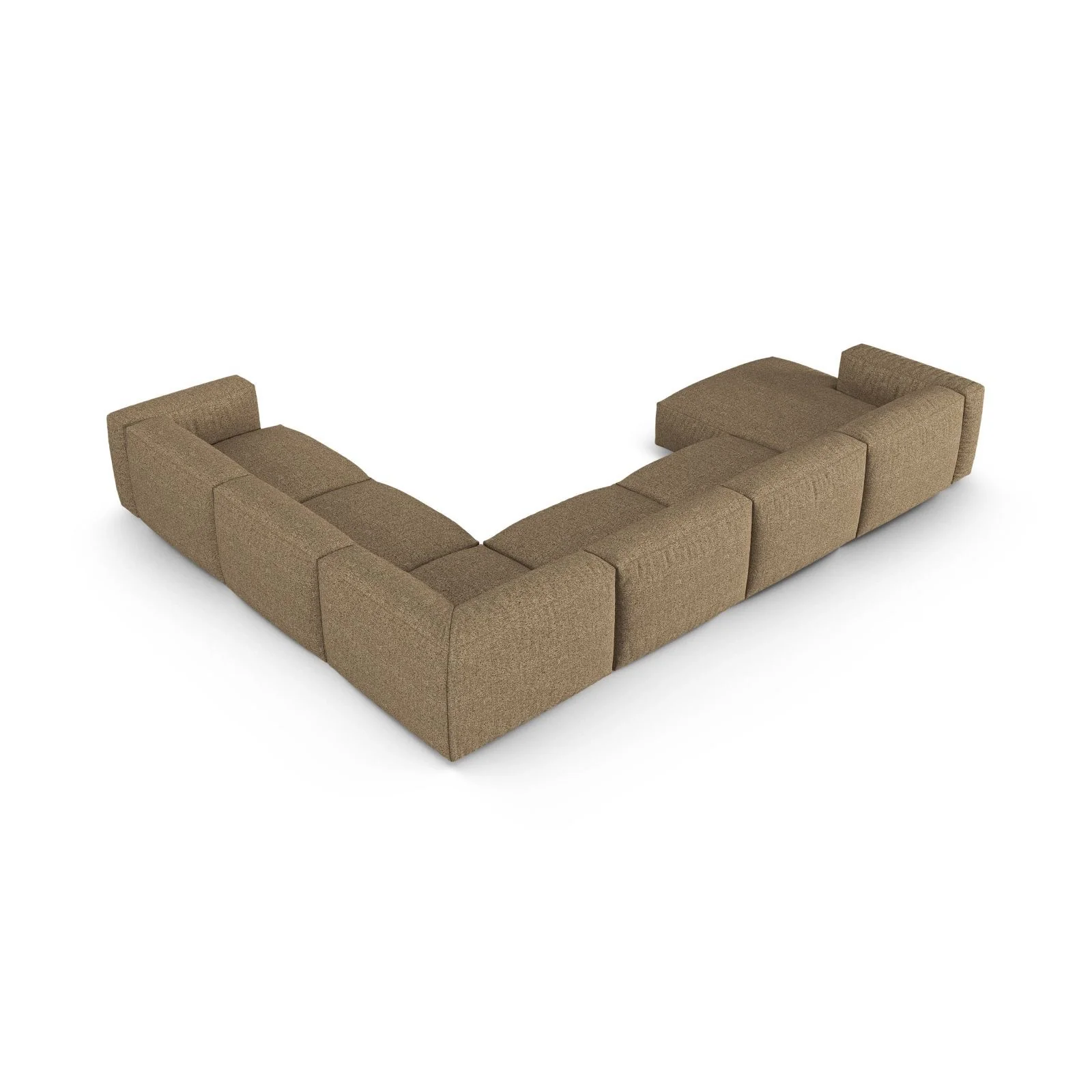 Martina modulares Panoramasofa, Rechte Seite, Sitztiefe 90 cm, aus Samt, Cord, Boucle oder Strukturstoff, 420x330 cm - Image 149