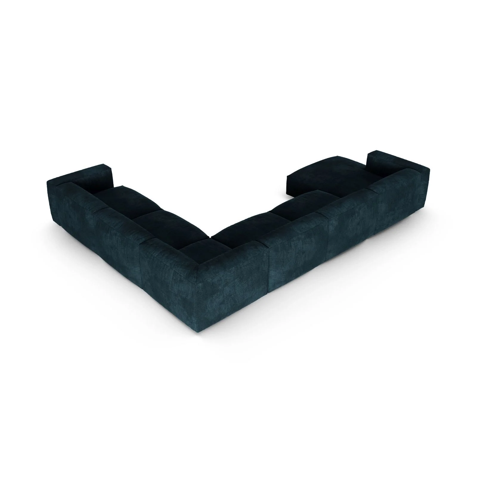 Martina modulares Panoramasofa, Rechte Seite, Sitztiefe 90 cm, aus Samt, Cord, Boucle oder Strukturstoff, 420x330 cm - Image 29