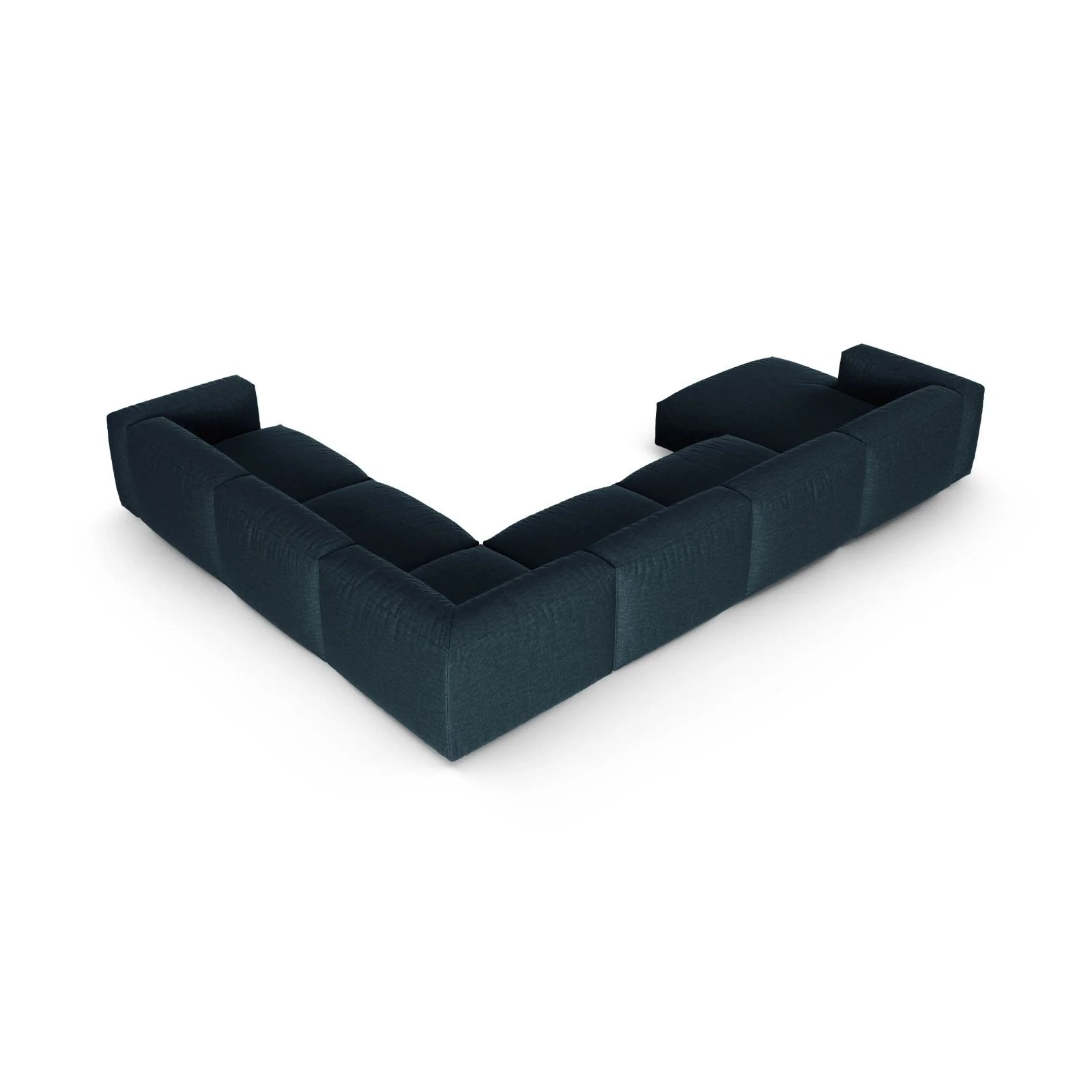 Martina modulares Panoramasofa, Rechte Seite, Sitztiefe 90 cm, aus Samt, Cord, Boucle oder Strukturstoff, 420x330 cm - Image 53