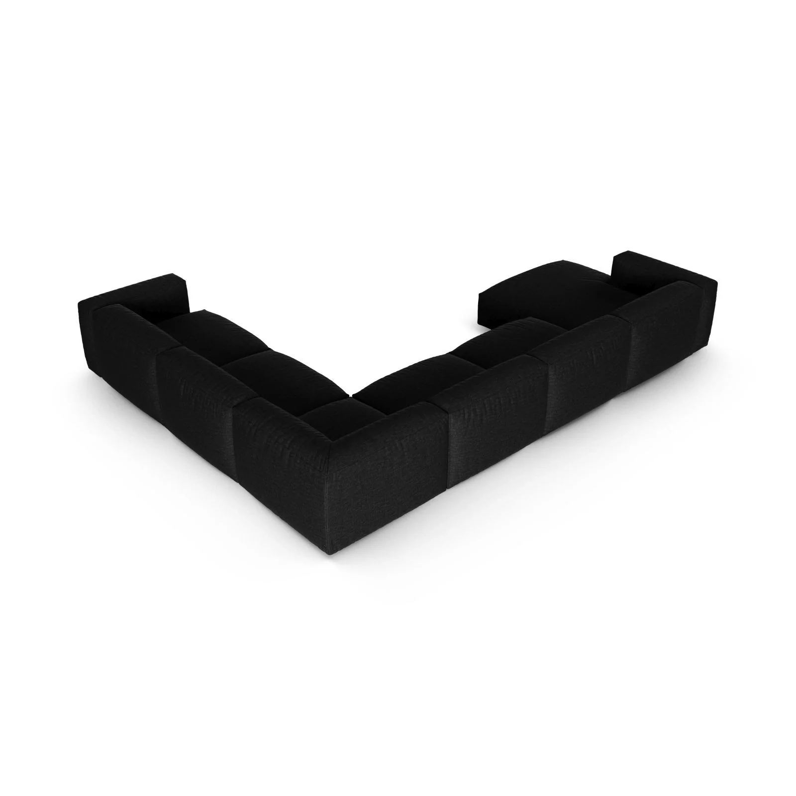 Martina modulares Panoramasofa, Rechte Seite, Sitztiefe 90 cm, aus Samt, Cord, Boucle oder Strukturstoff, 420x330 cm - Image 59