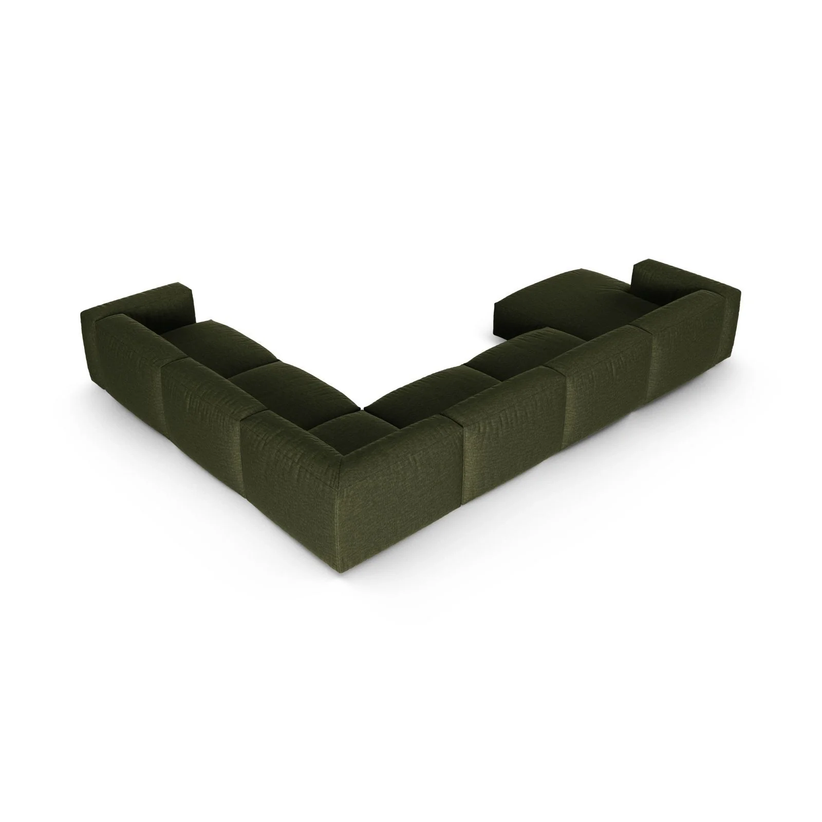 Martina modulares Panoramasofa, Rechte Seite, Sitztiefe 90 cm, aus Samt, Cord, Boucle oder Strukturstoff, 420x330 cm - Image 71