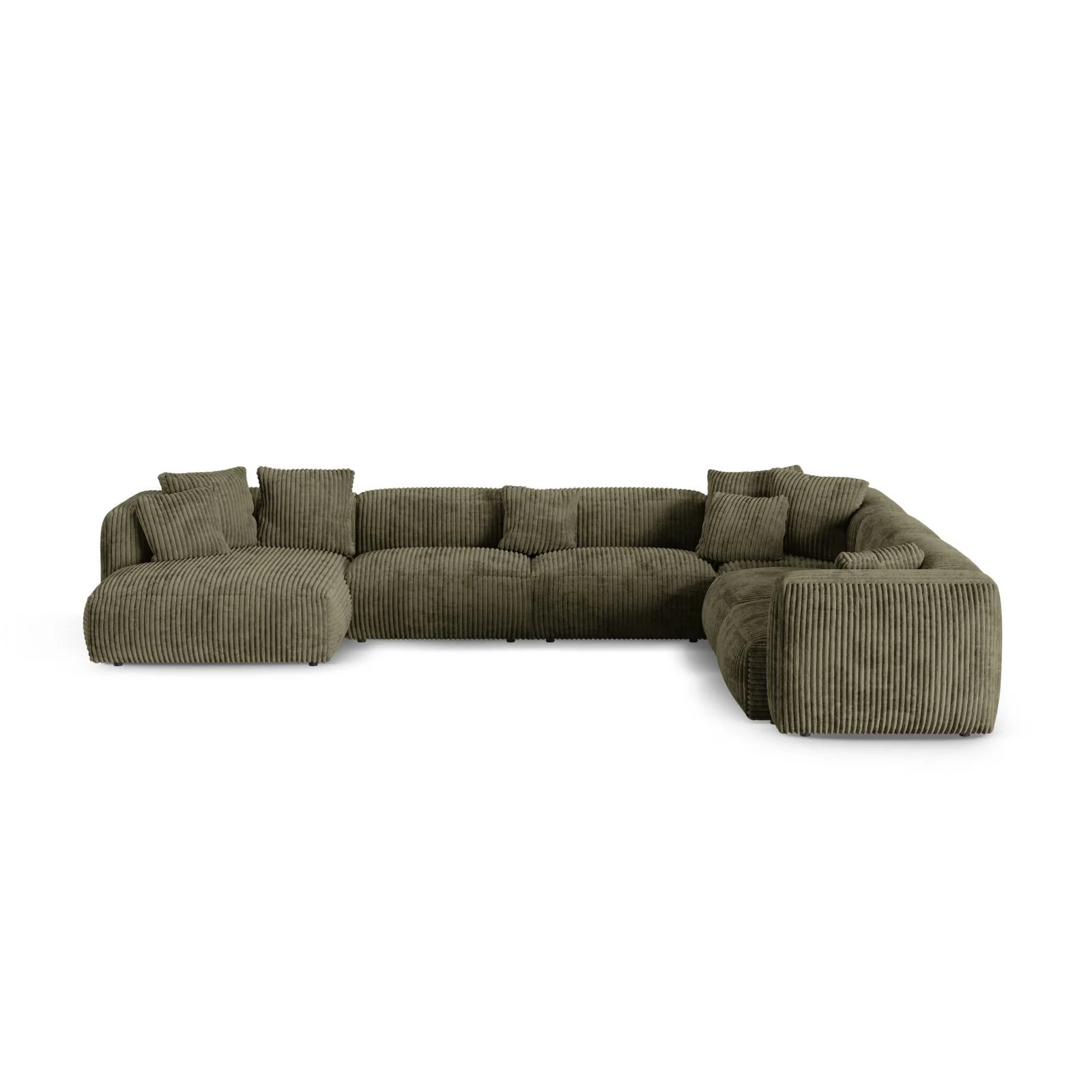 Martina modulares Panoramasofa, Rechte Seite, Sitztiefe 90 cm, aus Samt, Cord, Boucle oder Strukturstoff, 420x330 cm - Image 91