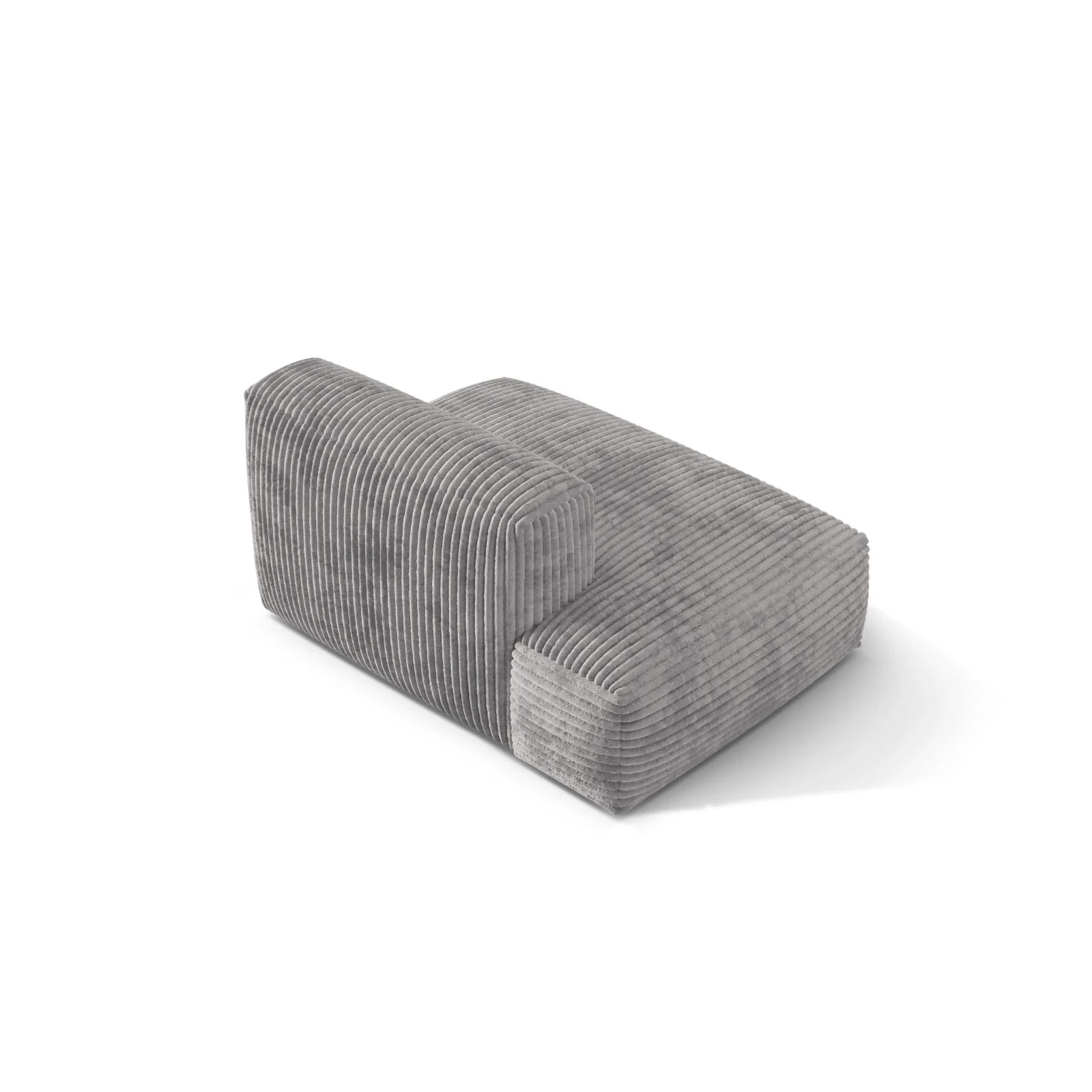 Martina Modulares Sofa Sitzelement, Linke Seite, aus Samt, Cord, Boucle oder Strukturstoff, 133x106 cm - Image 100