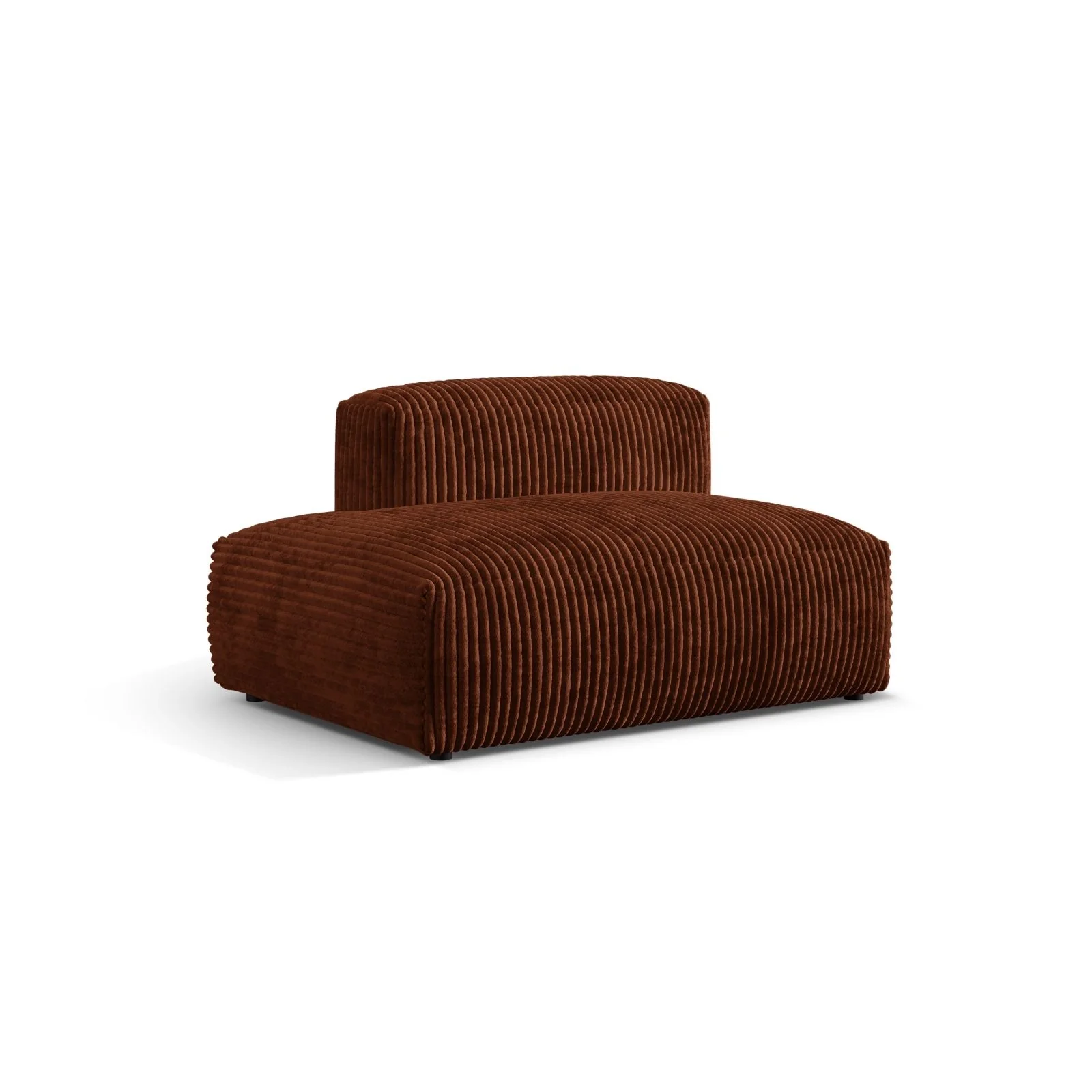 Martina Modulares Sofa Sitzelement, Linke Seite, aus Samt, Cord, Boucle oder Strukturstoff, 133x106 cm - Image 105