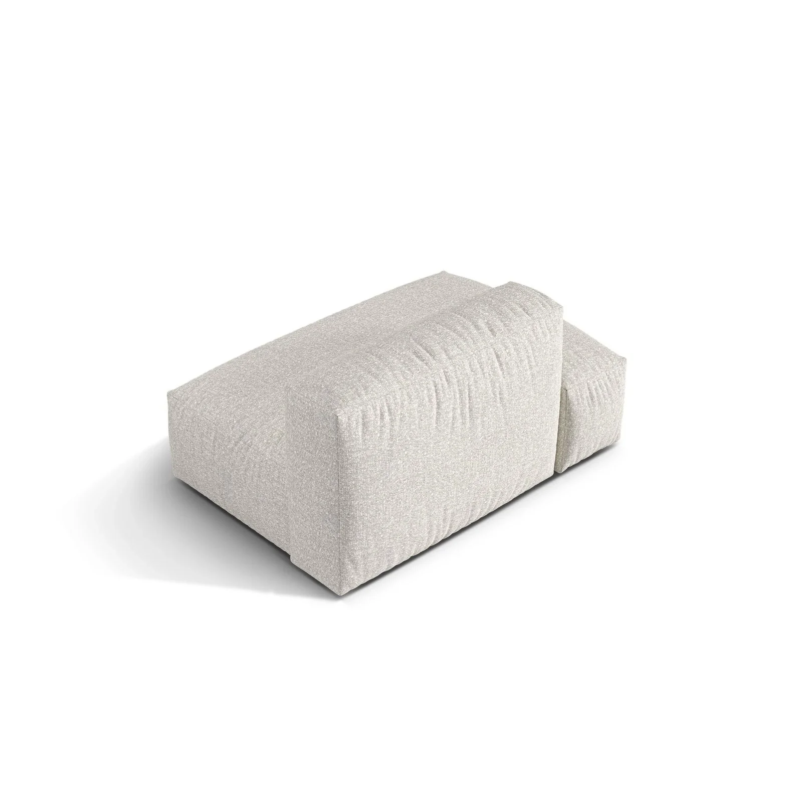 Martina Modulares Sofa Sitzelement, Linke Seite, aus Samt, Cord, Boucle oder Strukturstoff, 133x106 cm - Image 112