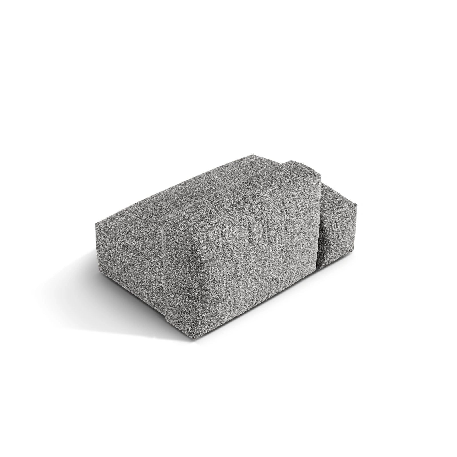 Martina Modulares Sofa Sitzelement, Linke Seite, aus Samt, Cord, Boucle oder Strukturstoff, 133x106 cm - Image 130