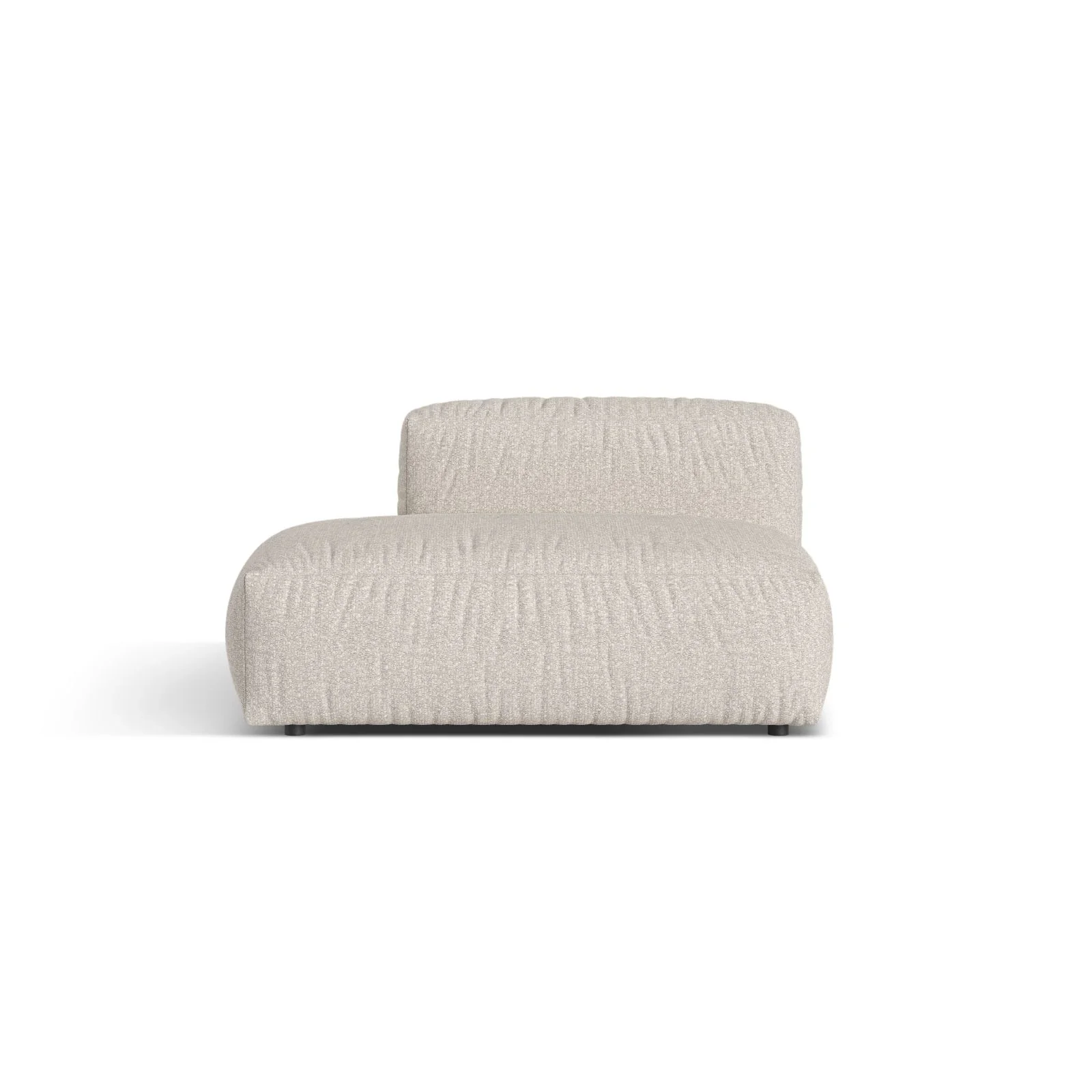Martina Modulares Sofa Sitzelement, Linke Seite, aus Samt, Cord, Boucle oder Strukturstoff, 133x106 cm - Image 133