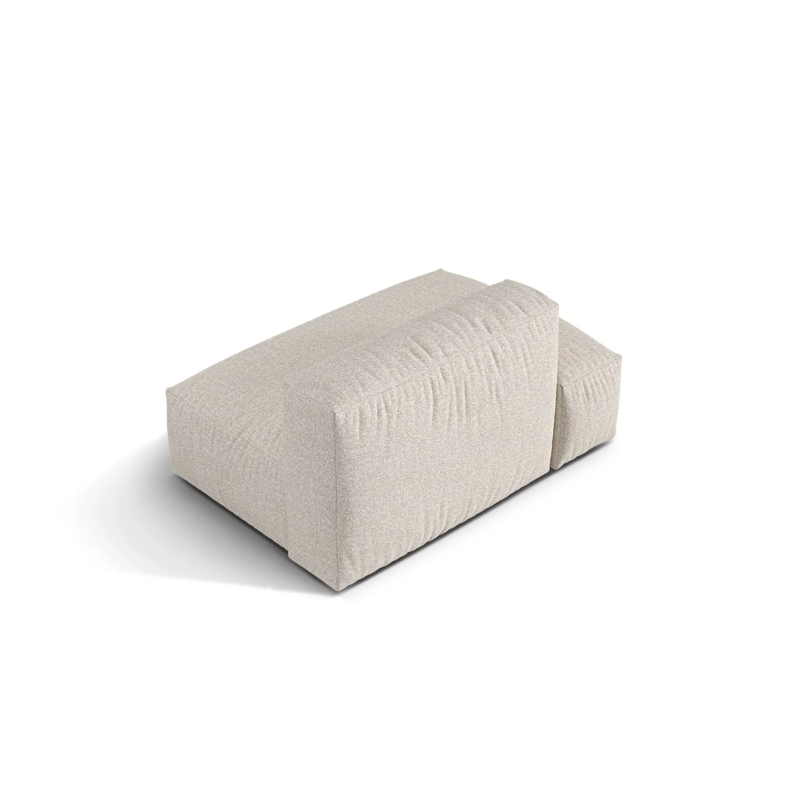 Martina Modulares Sofa Sitzelement, Linke Seite, aus Samt, Cord, Boucle oder Strukturstoff, 133x106 cm - Image 136