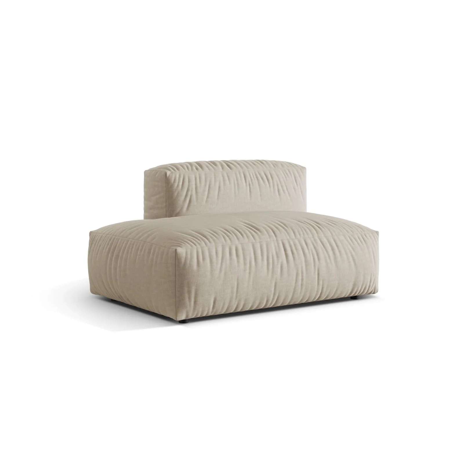 Martina Modulares Sofa Sitzelement, Linke Seite, aus Samt, Cord, Boucle oder Strukturstoff, 133x106 cm - Image 39