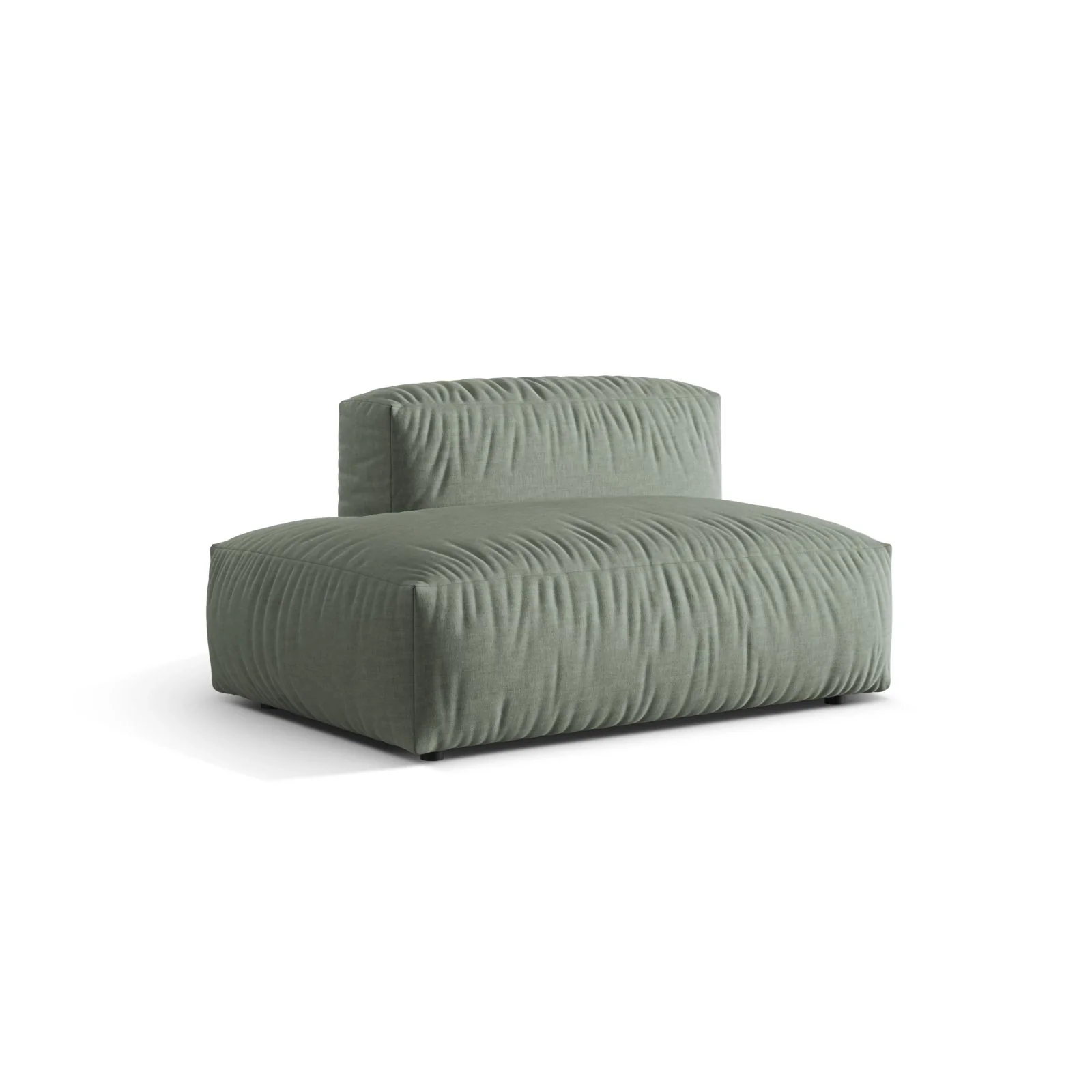 Martina Modulares Sofa Sitzelement, Linke Seite, aus Samt, Cord, Boucle oder Strukturstoff, 133x106 cm - Image 45