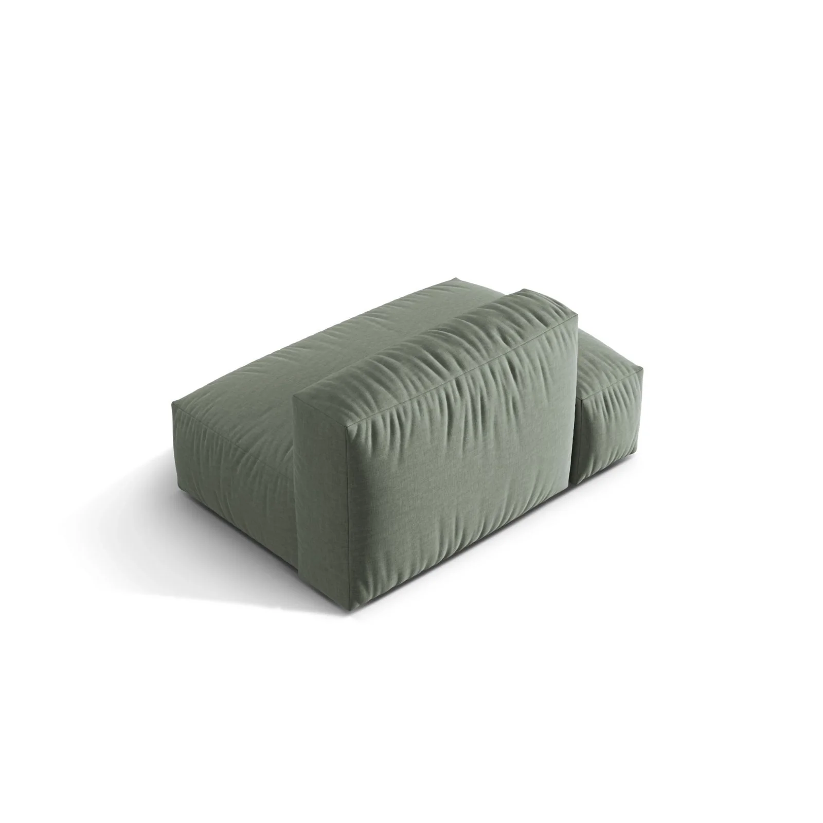 Martina Modulares Sofa Sitzelement, Linke Seite, aus Samt, Cord, Boucle oder Strukturstoff, 133x106 cm - Image 46