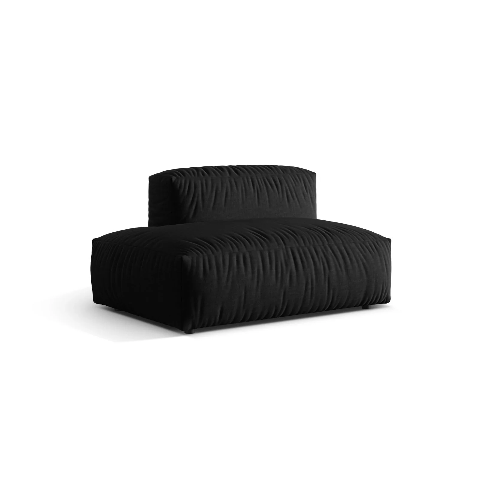 Martina Modulares Sofa Sitzelement, Linke Seite, aus Samt, Cord, Boucle oder Strukturstoff, 133x106 cm - Image 57
