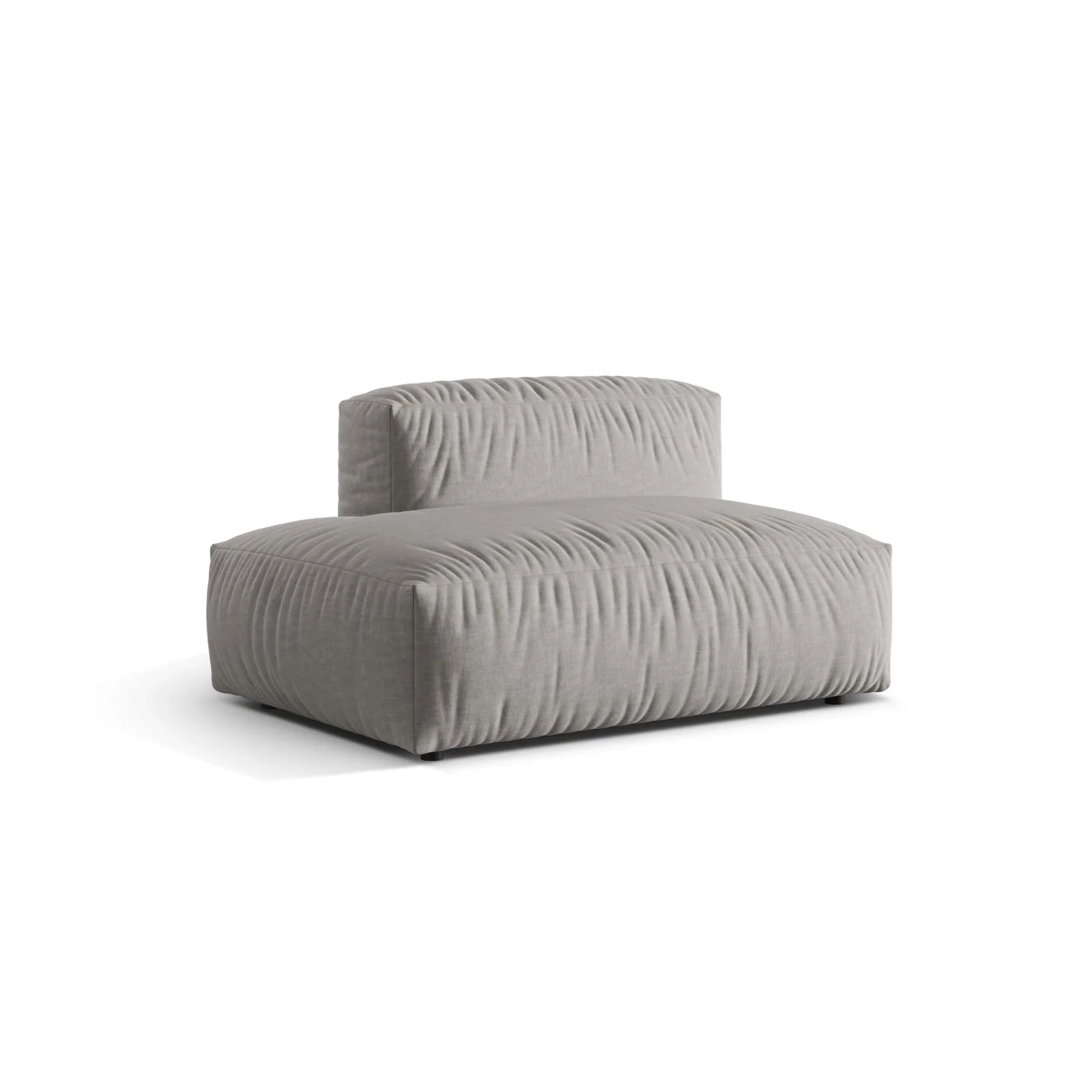 Martina Modulares Sofa Sitzelement, Linke Seite, aus Samt, Cord, Boucle oder Strukturstoff, 133x106 cm - Image 63