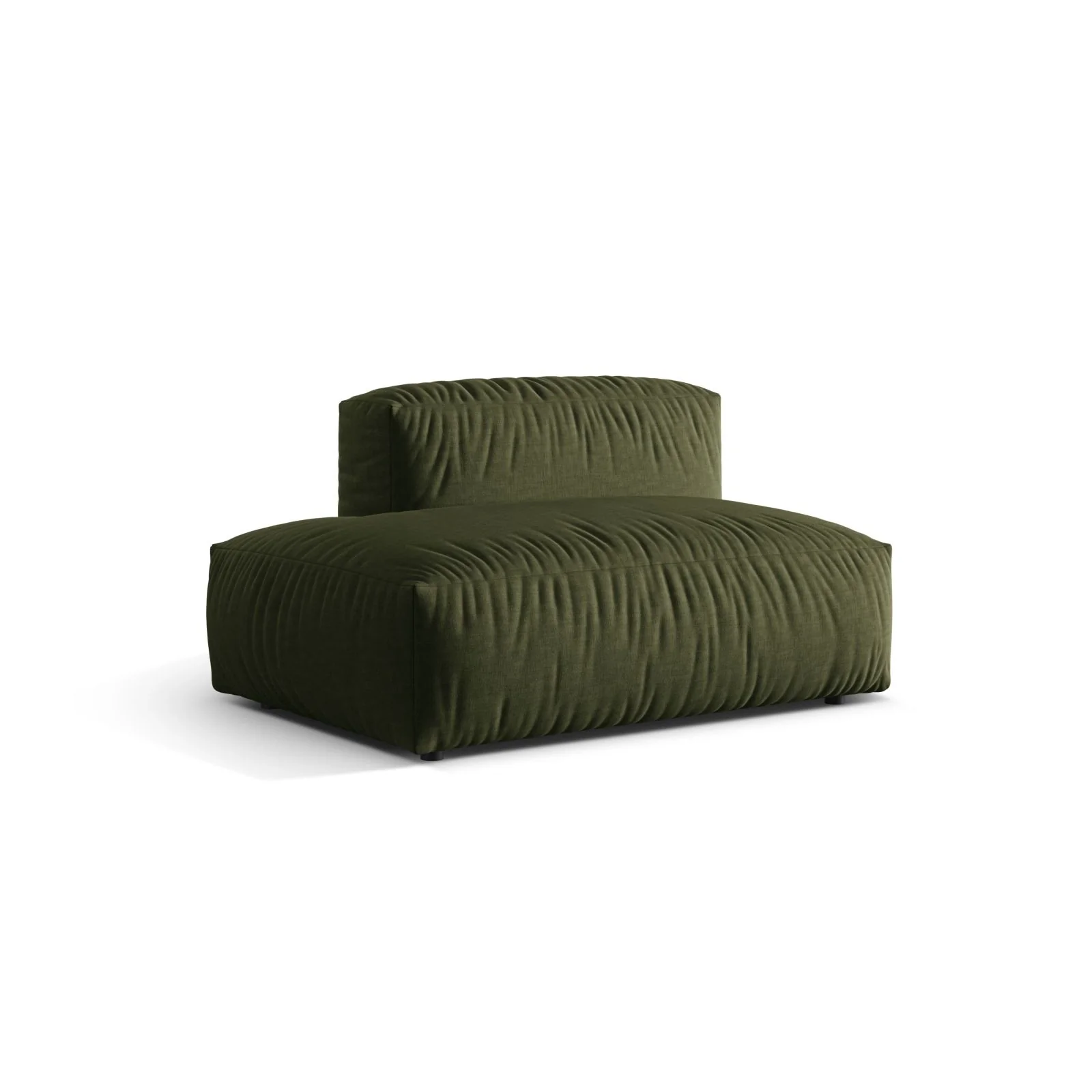 Martina Modulares Sofa Sitzelement, Linke Seite, aus Samt, Cord, Boucle oder Strukturstoff, 133x106 cm - Image 69