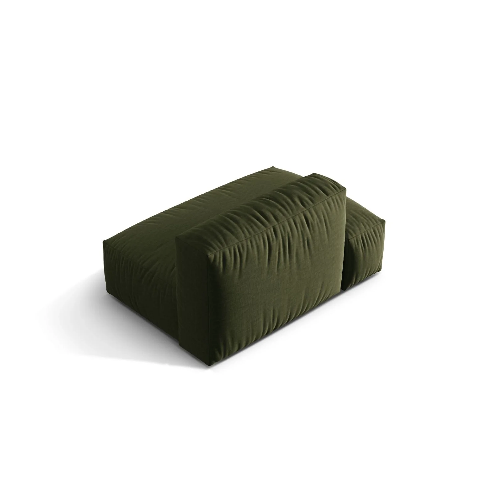 Martina Modulares Sofa Sitzelement, Linke Seite, aus Samt, Cord, Boucle oder Strukturstoff, 133x106 cm - Image 70