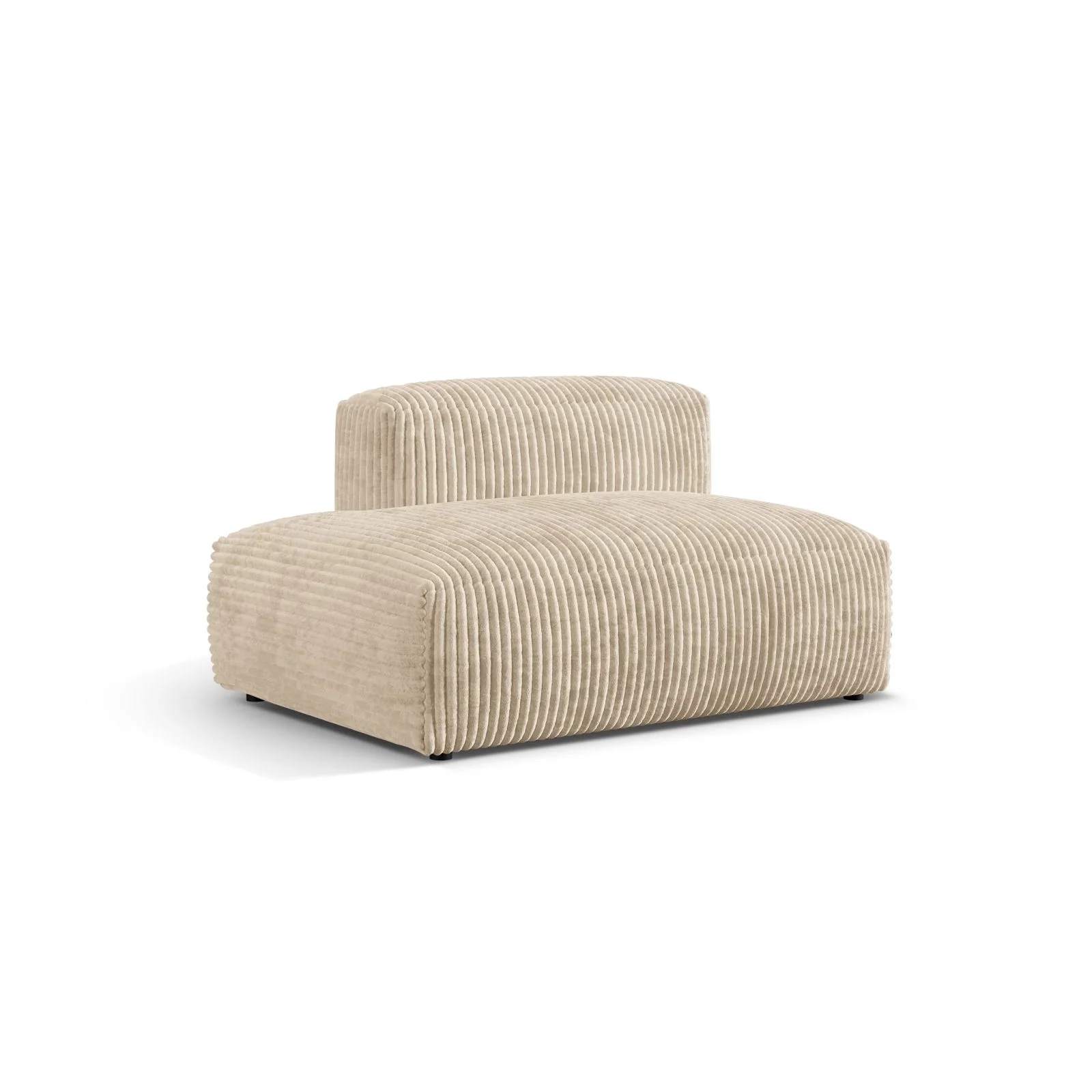 Martina Modulares Sofa Sitzelement, Linke Seite, aus Samt, Cord, Boucle oder Strukturstoff, 133x106 cm - Image 81
