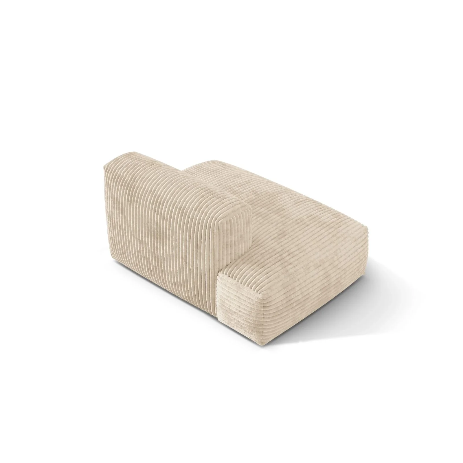 Martina Modulares Sofa Sitzelement, Linke Seite, aus Samt, Cord, Boucle oder Strukturstoff, 133x106 cm - Image 82