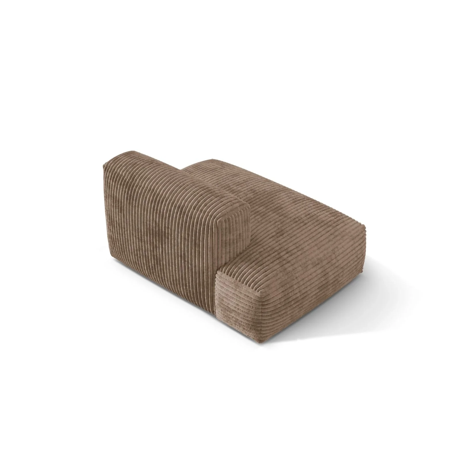 Martina Modulares Sofa Sitzelement, Linke Seite, aus Samt, Cord, Boucle oder Strukturstoff, 133x106 cm - Image 88
