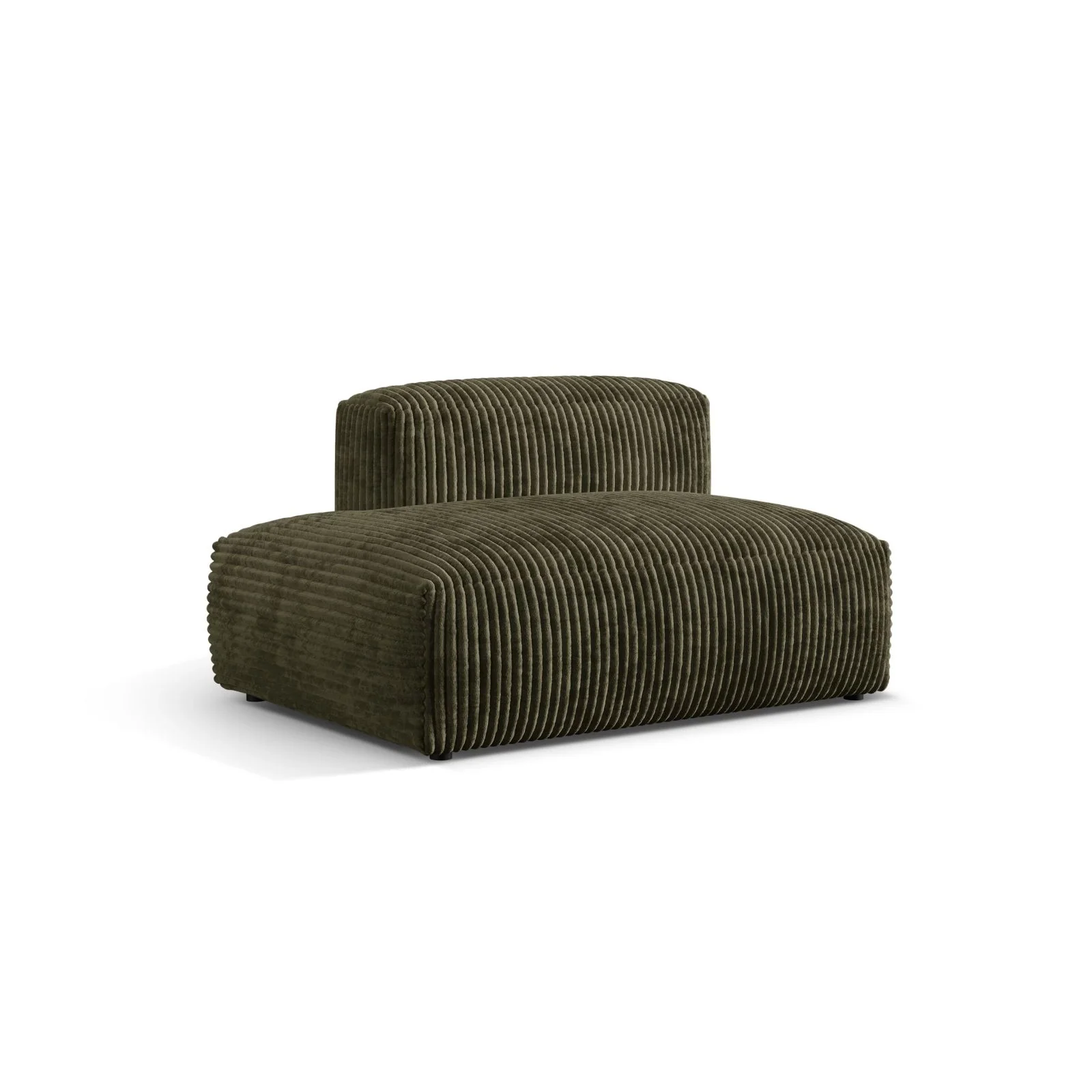 Martina Modulares Sofa Sitzelement, Linke Seite, aus Samt, Cord, Boucle oder Strukturstoff, 133x106 cm - Image 93