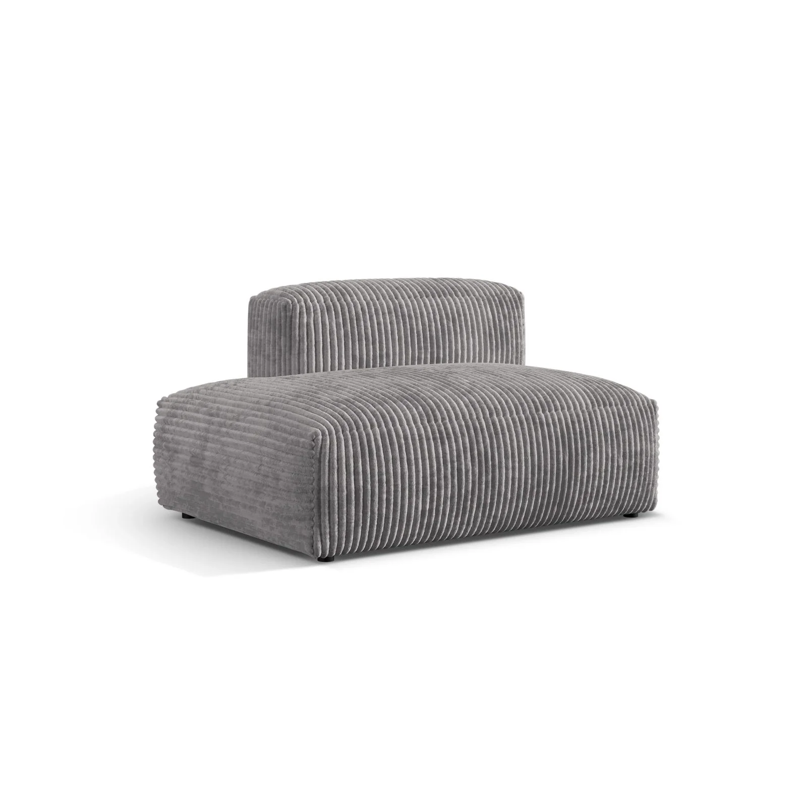Martina Modulares Sofa Sitzelement, Linke Seite, aus Samt, Cord, Boucle oder Strukturstoff, 133x106 cm - Image 99