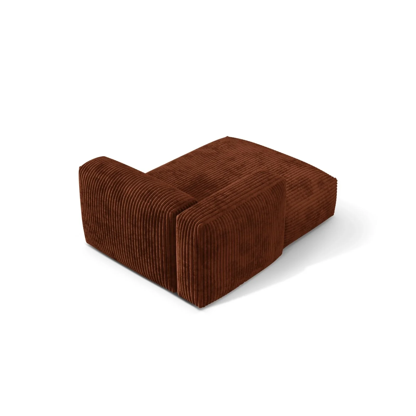 Martina Modulares Sofa Sitzelement, Linke Seite, aus Samt, Cord, Boucle oder Strukturstoff, 176x120 cm - Image 106