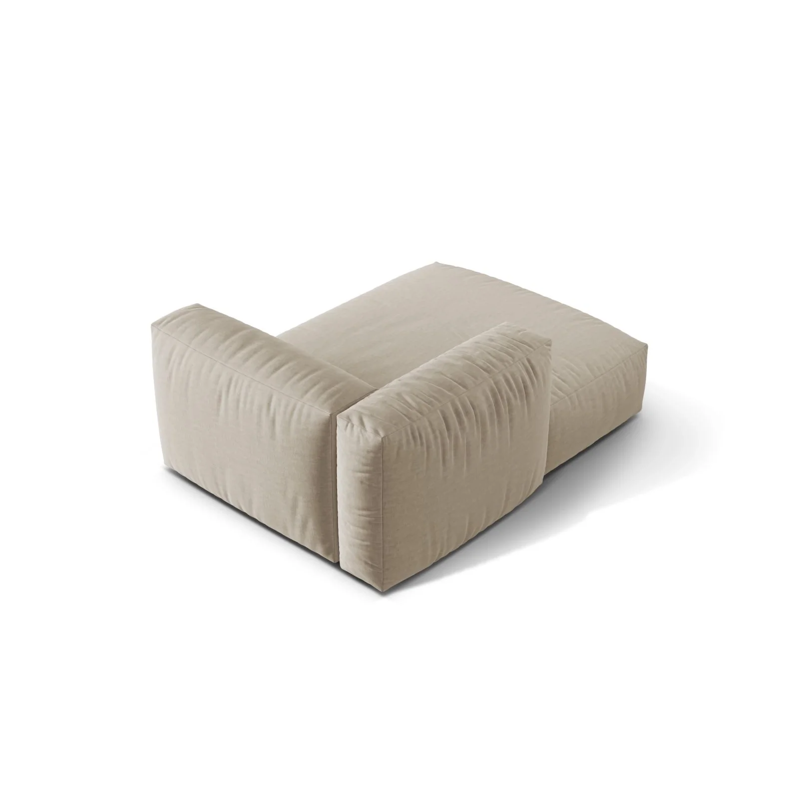 Martina Modulares Sofa Sitzelement, Linke Seite, aus Samt, Cord, Boucle oder Strukturstoff, 176x120 cm - Image 40