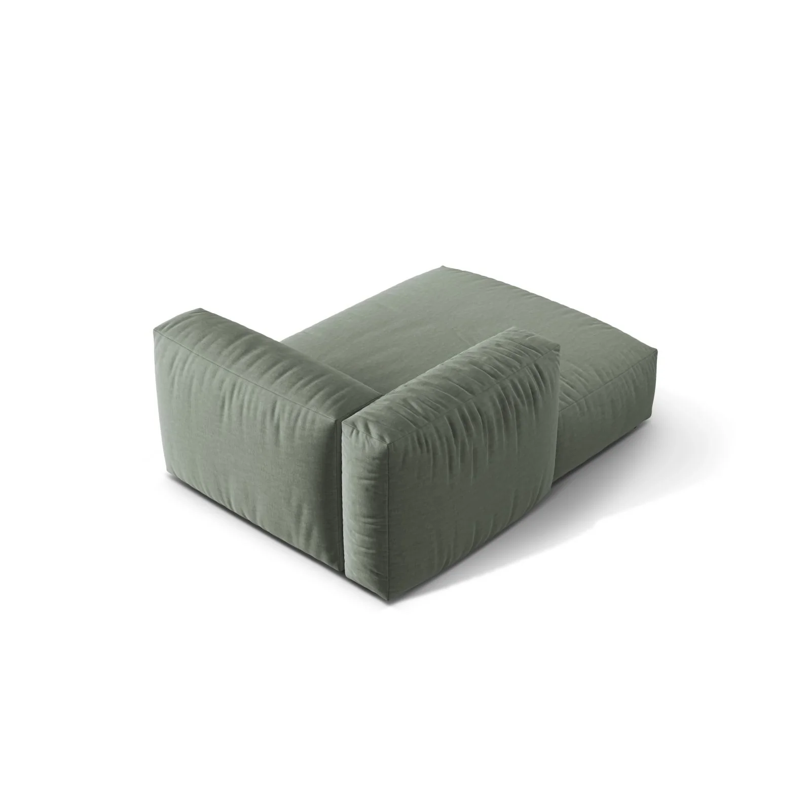 Martina Modulares Sofa Sitzelement, Linke Seite, aus Samt, Cord, Boucle oder Strukturstoff, 176x120 cm - Image 46