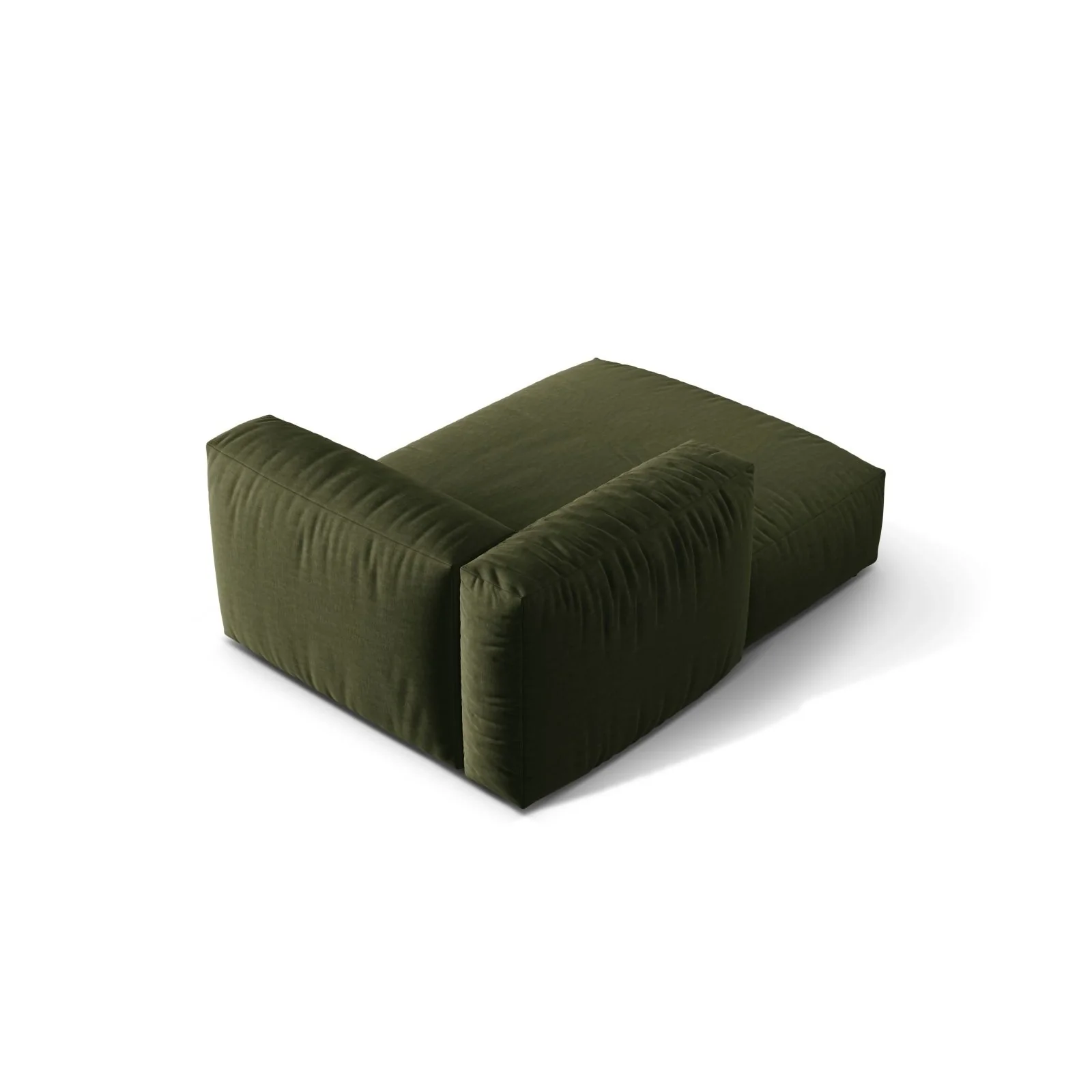 Martina Modulares Sofa Sitzelement, Linke Seite, aus Samt, Cord, Boucle oder Strukturstoff, 176x120 cm - Image 70