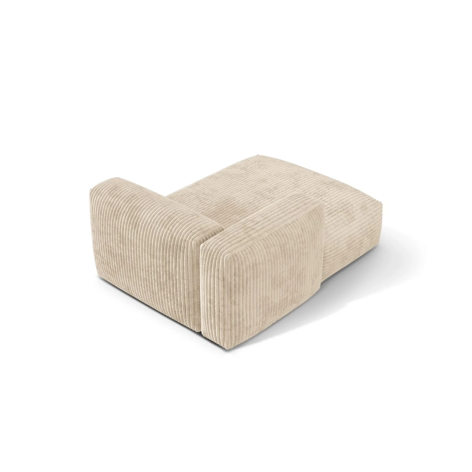 Martina Modulares Sofa Sitzelement, Linke Seite, aus Samt, Cord, Boucle oder Strukturstoff, 176x120 cm - Image 82