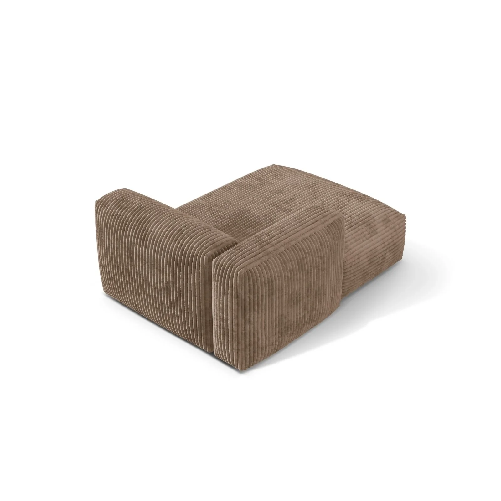 Martina Modulares Sofa Sitzelement, Linke Seite, aus Samt, Cord, Boucle oder Strukturstoff, 176x120 cm - Image 88