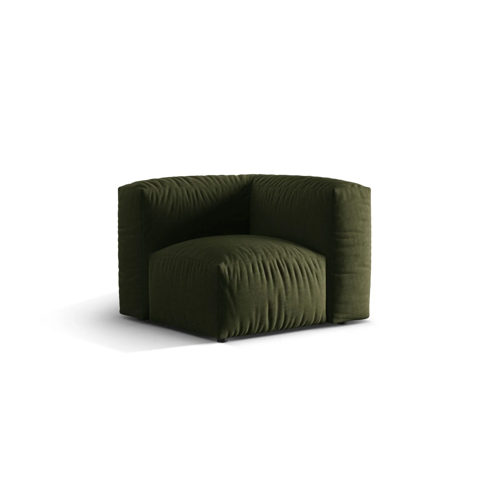 Martina Modulares Sofa Sitzelement, Linke Seite, Sitztiefe 76 cm, aus Samt, Cord, Boucle oder Strukturstoff, 106x106 cm - Image 69