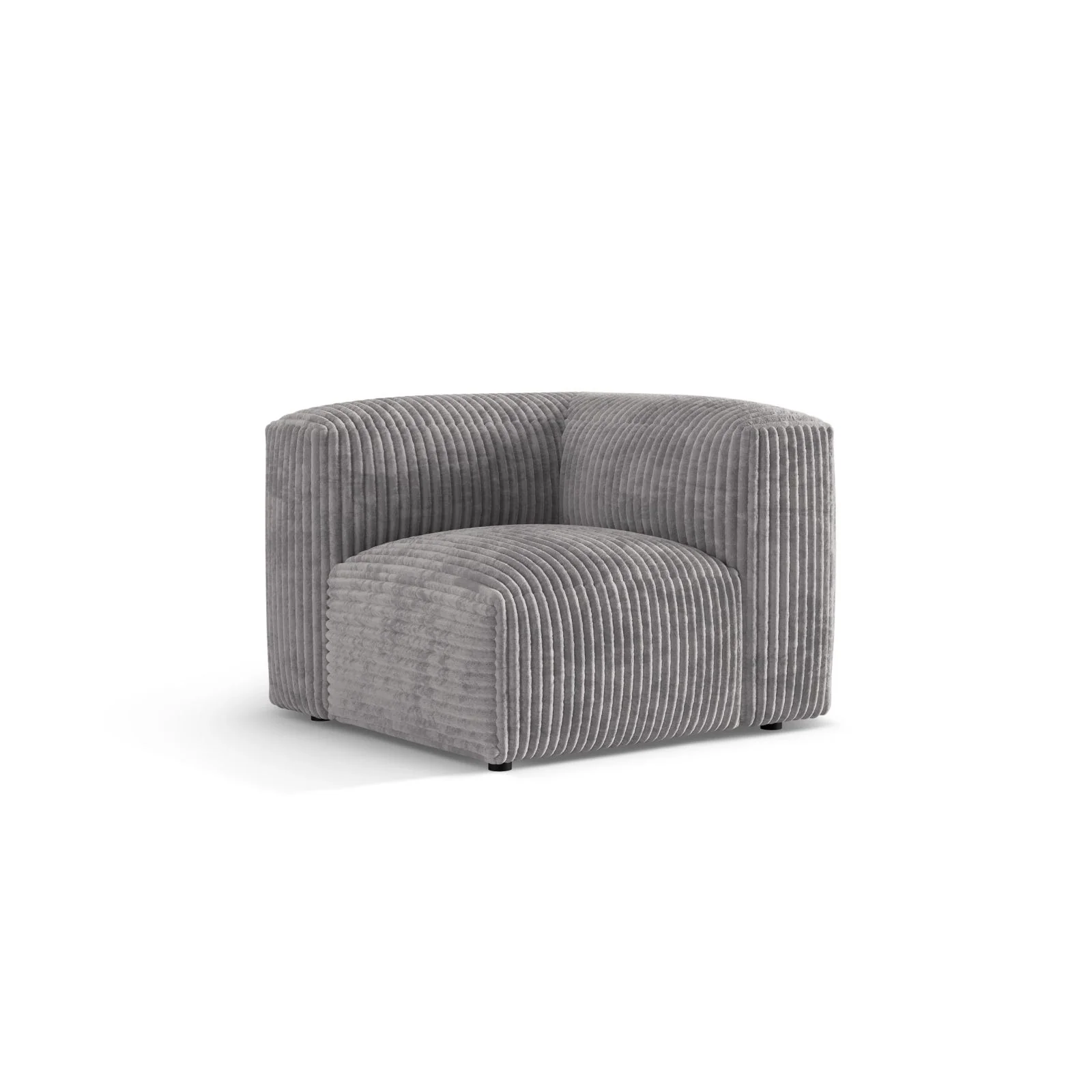 Martina Modulares Sofa Sitzelement, Linke Seite, Sitztiefe 76 cm, aus Samt, Cord, Boucle oder Strukturstoff, 106x106 cm - Image 99