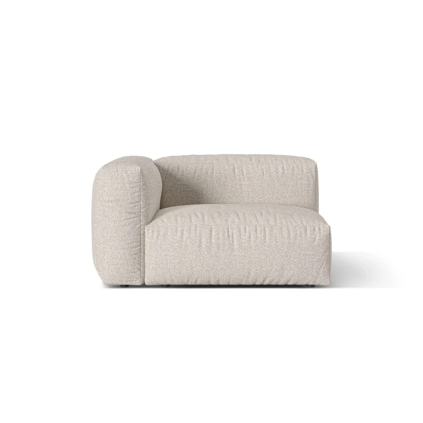 Martina Modulares Sofa Sitzelement, Linke Seite, Sitztiefe 76 cm, aus Samt, Cord, Boucle oder Strukturstoff, 120x106 cm - Image 133
