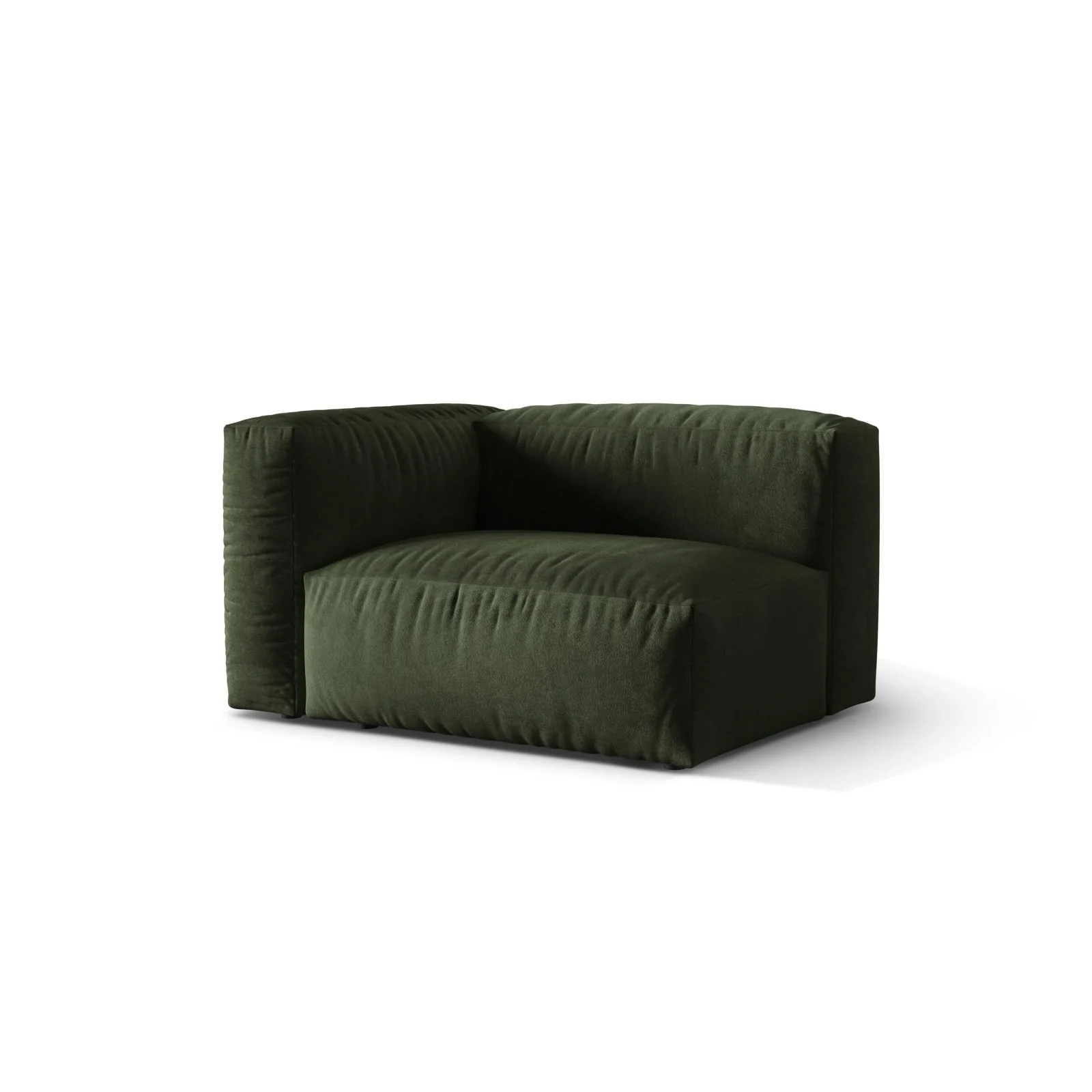 Martina Modulares Sofa Sitzelement, Linke Seite, Sitztiefe 76 cm, aus Samt, Cord, Boucle oder Strukturstoff, 120x106 cm - Image 15