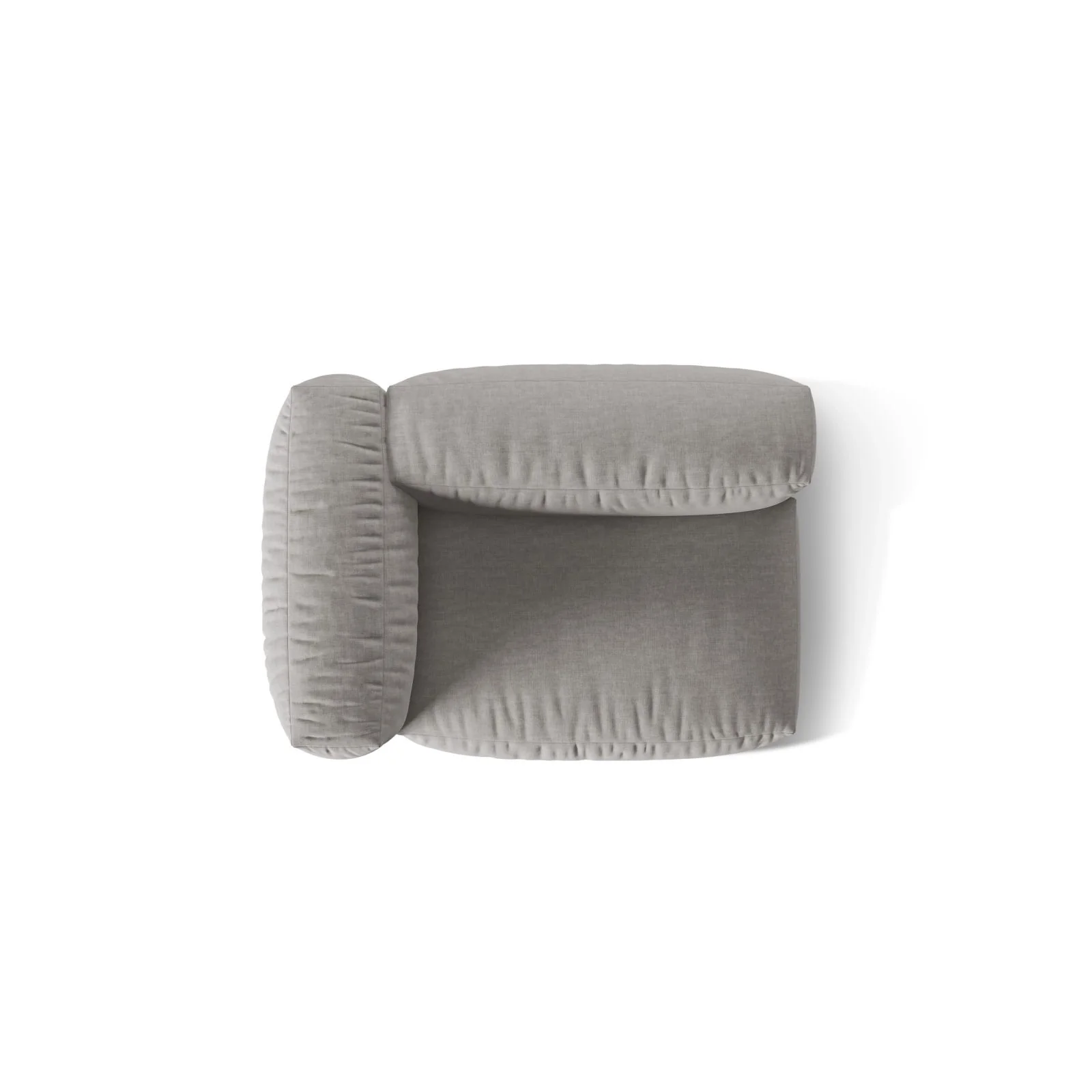 Martina Modulares Sofa Sitzelement, Linke Seite, Sitztiefe 76 cm, aus Samt, Cord, Boucle oder Strukturstoff, 120x106 cm - Image 65
