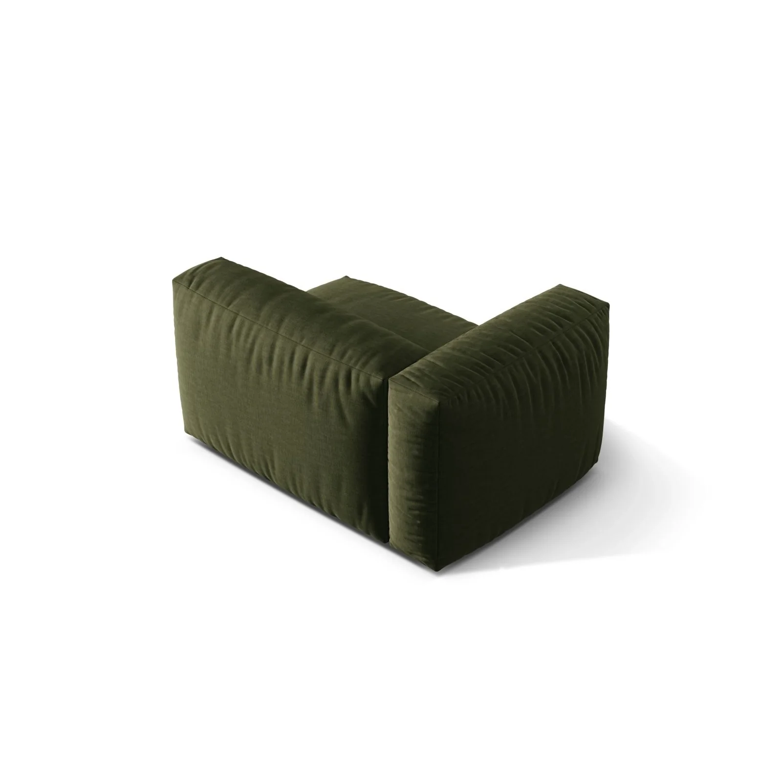 Martina Modulares Sofa Sitzelement, Linke Seite, Sitztiefe 76 cm, aus Samt, Cord, Boucle oder Strukturstoff, 120x106 cm - Image 70