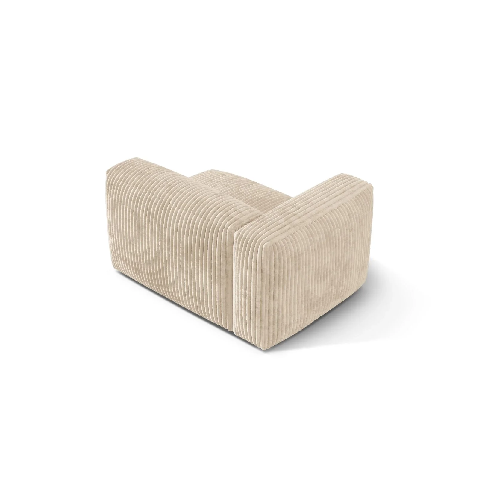 Martina Modulares Sofa Sitzelement, Linke Seite, Sitztiefe 76 cm, aus Samt, Cord, Boucle oder Strukturstoff, 120x106 cm - Image 82