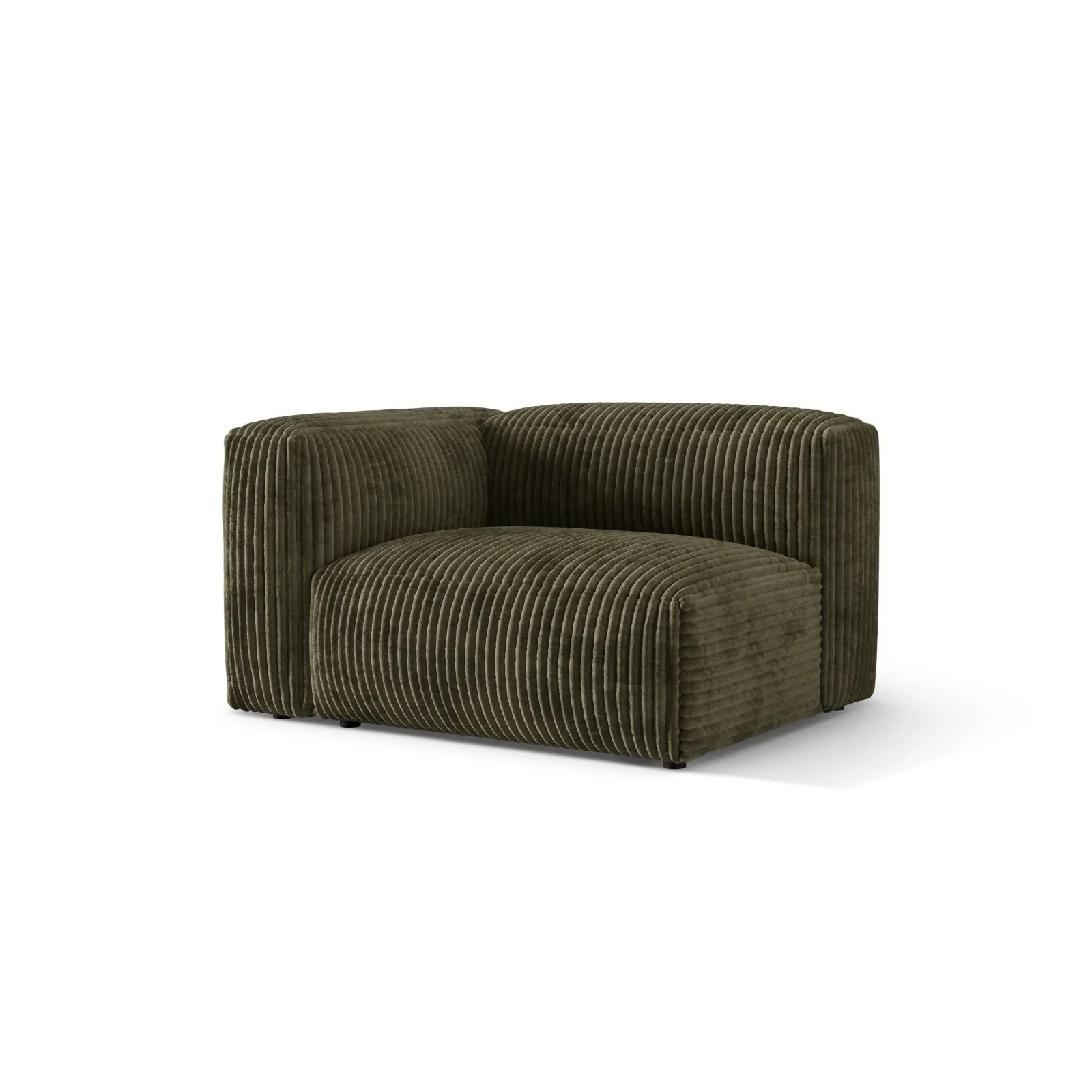 Martina Modulares Sofa Sitzelement, Linke Seite, Sitztiefe 76 cm, aus Samt, Cord, Boucle oder Strukturstoff, 120x106 cm - Image 93