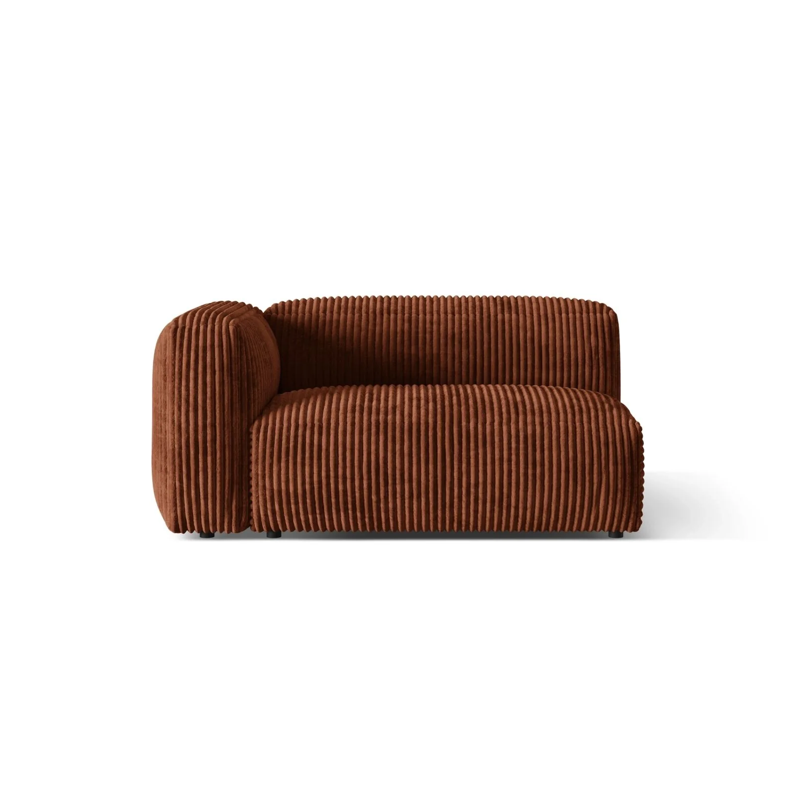 Martina Modulares Sofa Sitzelement, Linke Seite, Sitztiefe 76 cm, aus Samt, Cord, Boucle oder Strukturstoff, 160x106 cm - Image 103