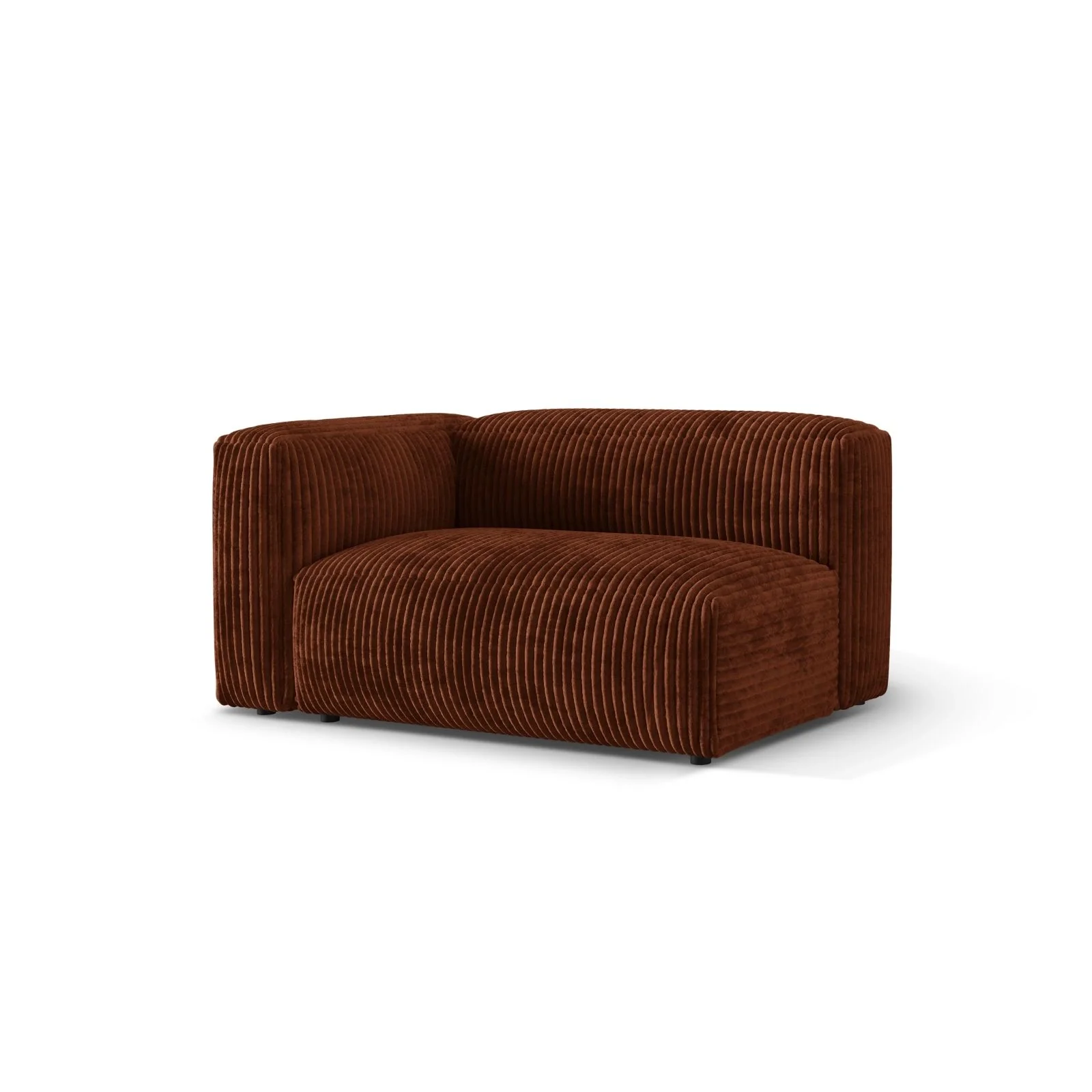 Martina Modulares Sofa Sitzelement, Linke Seite, Sitztiefe 76 cm, aus Samt, Cord, Boucle oder Strukturstoff, 160x106 cm - Image 105