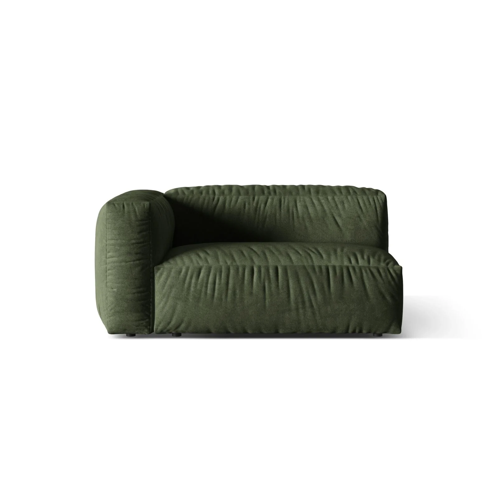 Martina Modulares Sofa Sitzelement, Linke Seite, Sitztiefe 76 cm, aus Samt, Cord, Boucle oder Strukturstoff, 160x106 cm - Image 13