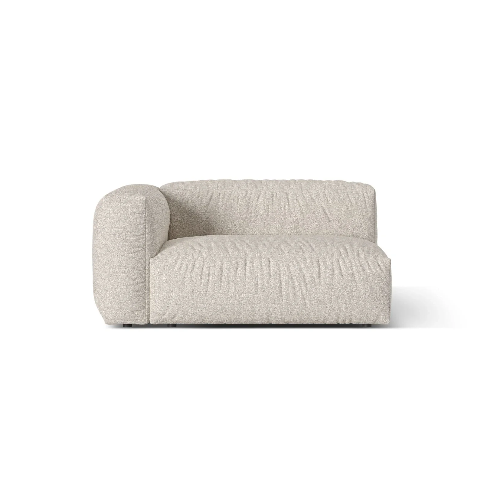 Martina Modulares Sofa Sitzelement, Linke Seite, Sitztiefe 76 cm, aus Samt, Cord, Boucle oder Strukturstoff, 160x106 cm - Image 133