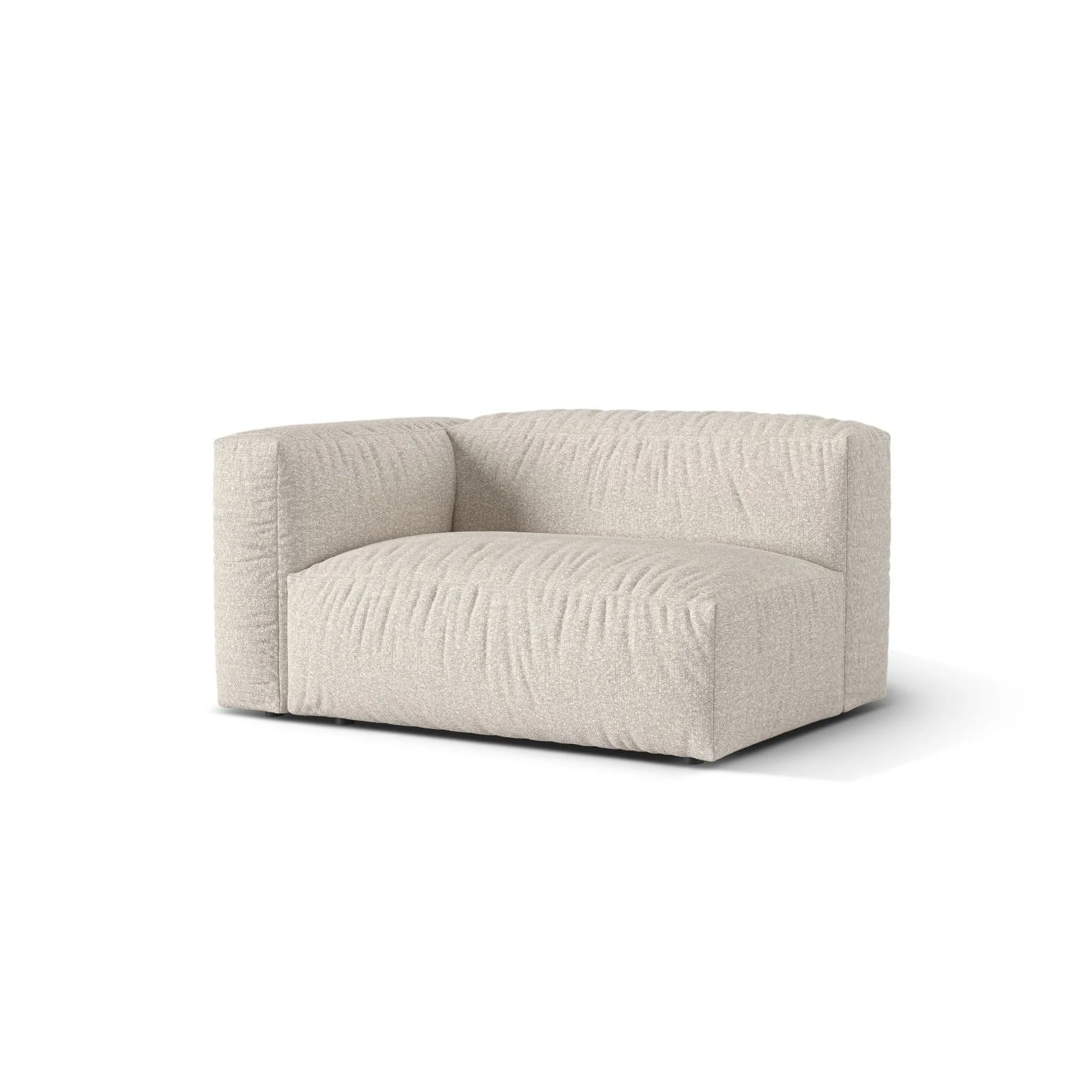 Martina Modulares Sofa Sitzelement, Linke Seite, Sitztiefe 76 cm, aus Samt, Cord, Boucle oder Strukturstoff, 160x106 cm - Image 135