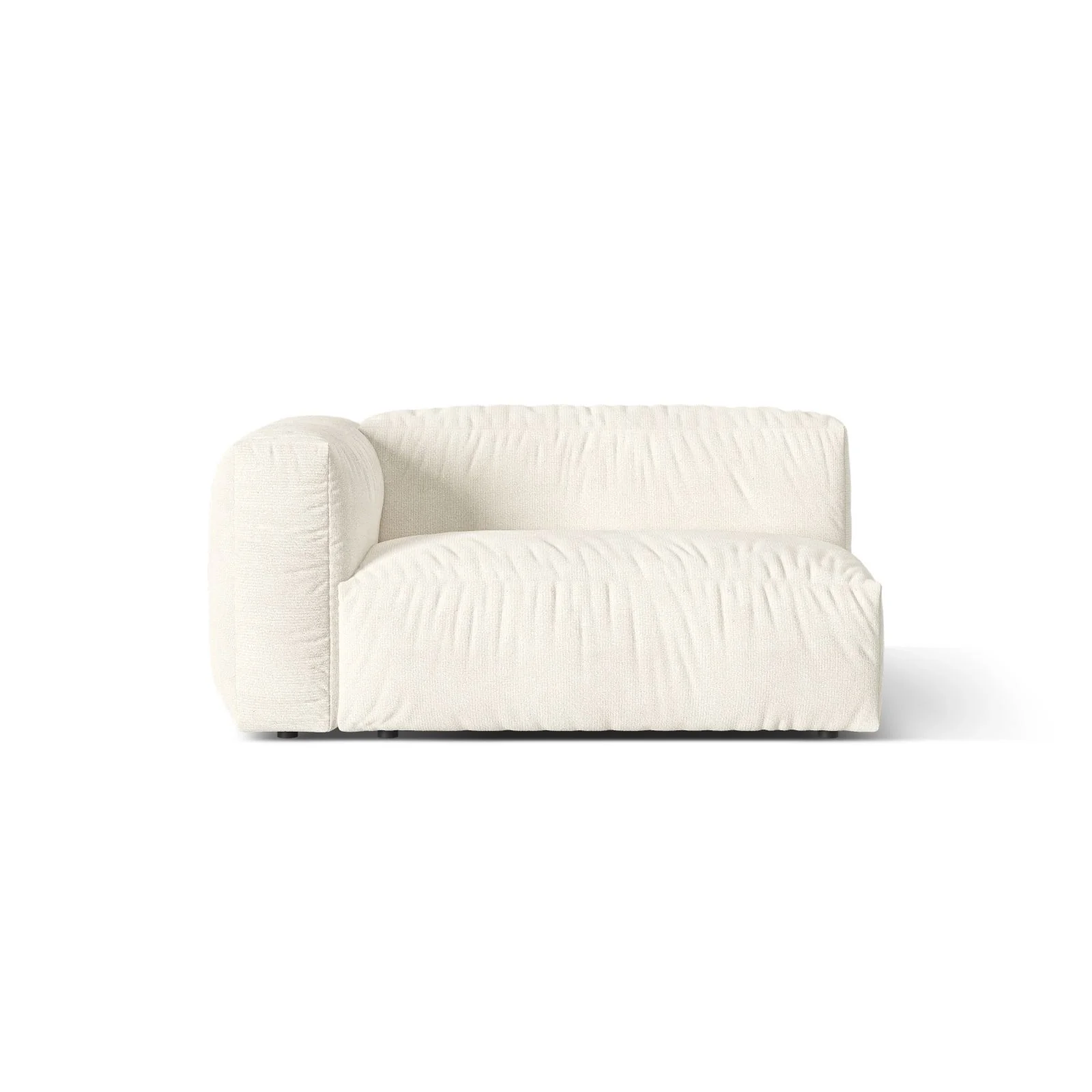 Martina Modulares Sofa Sitzelement, Linke Seite, Sitztiefe 76 cm, aus Samt, Cord, Boucle oder Strukturstoff, 160x106 cm - Image 139